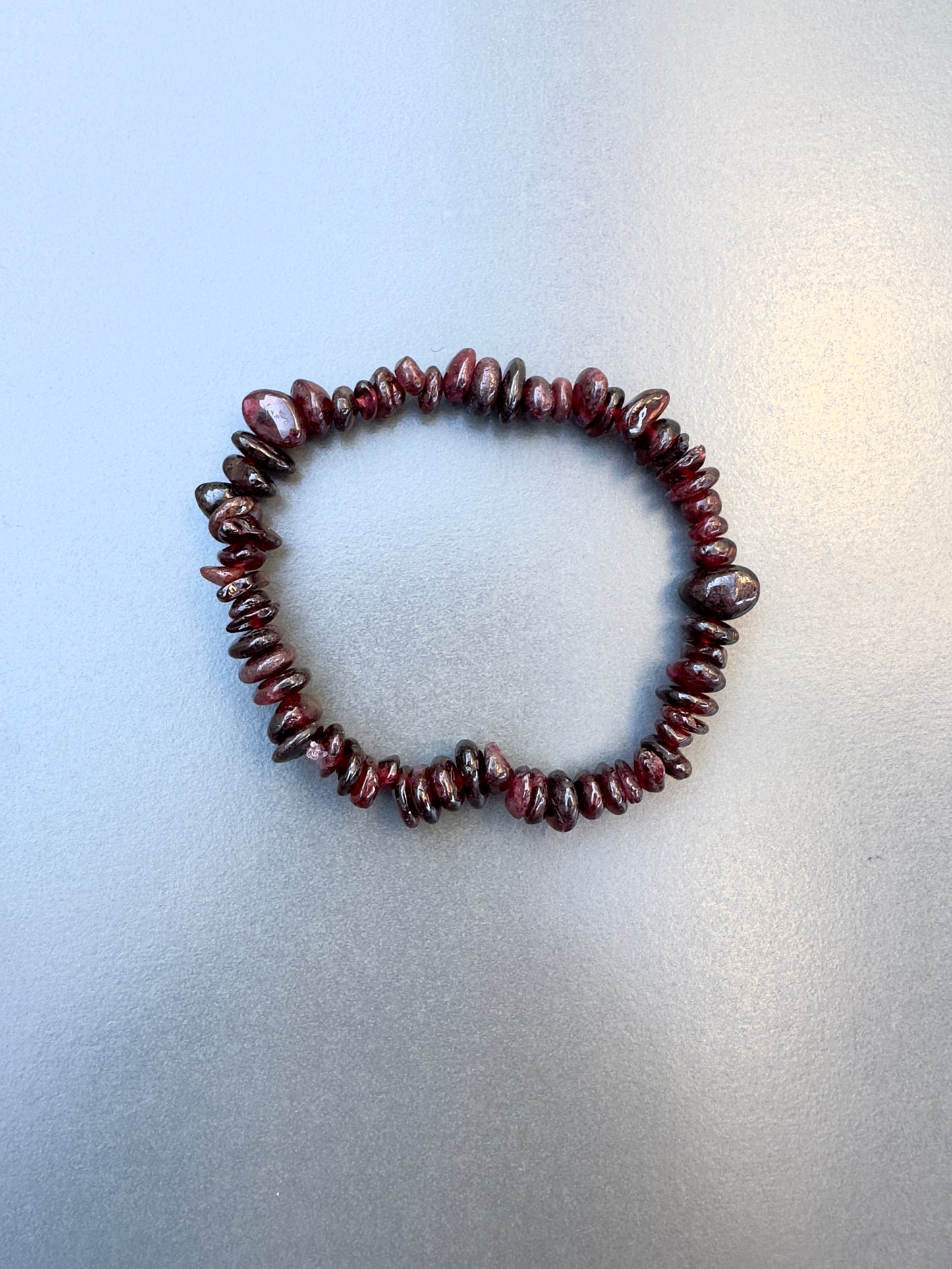 Chipped Garnet Bracelet