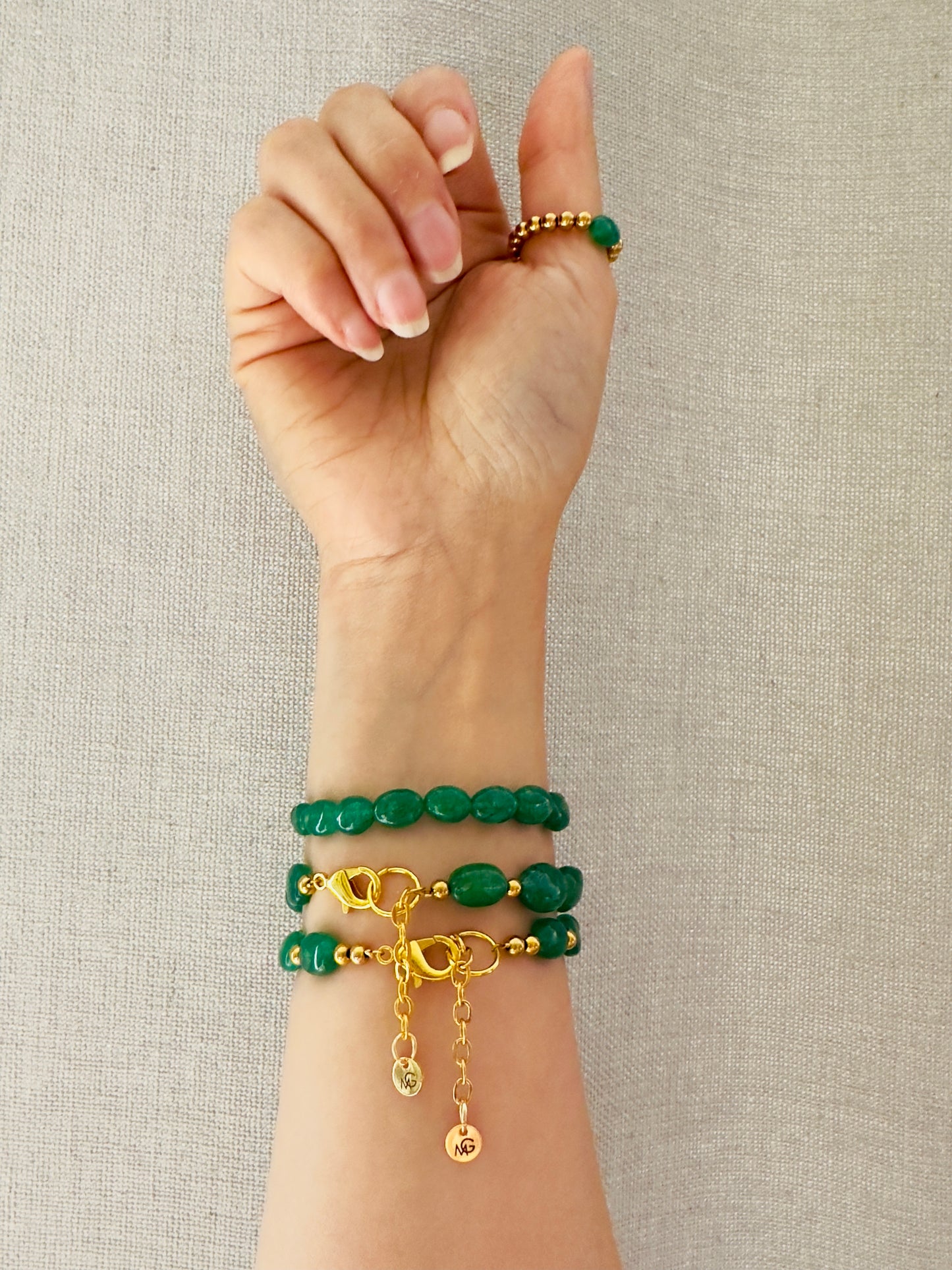 OUT OF STOCK Emerald Bracelets and Ring