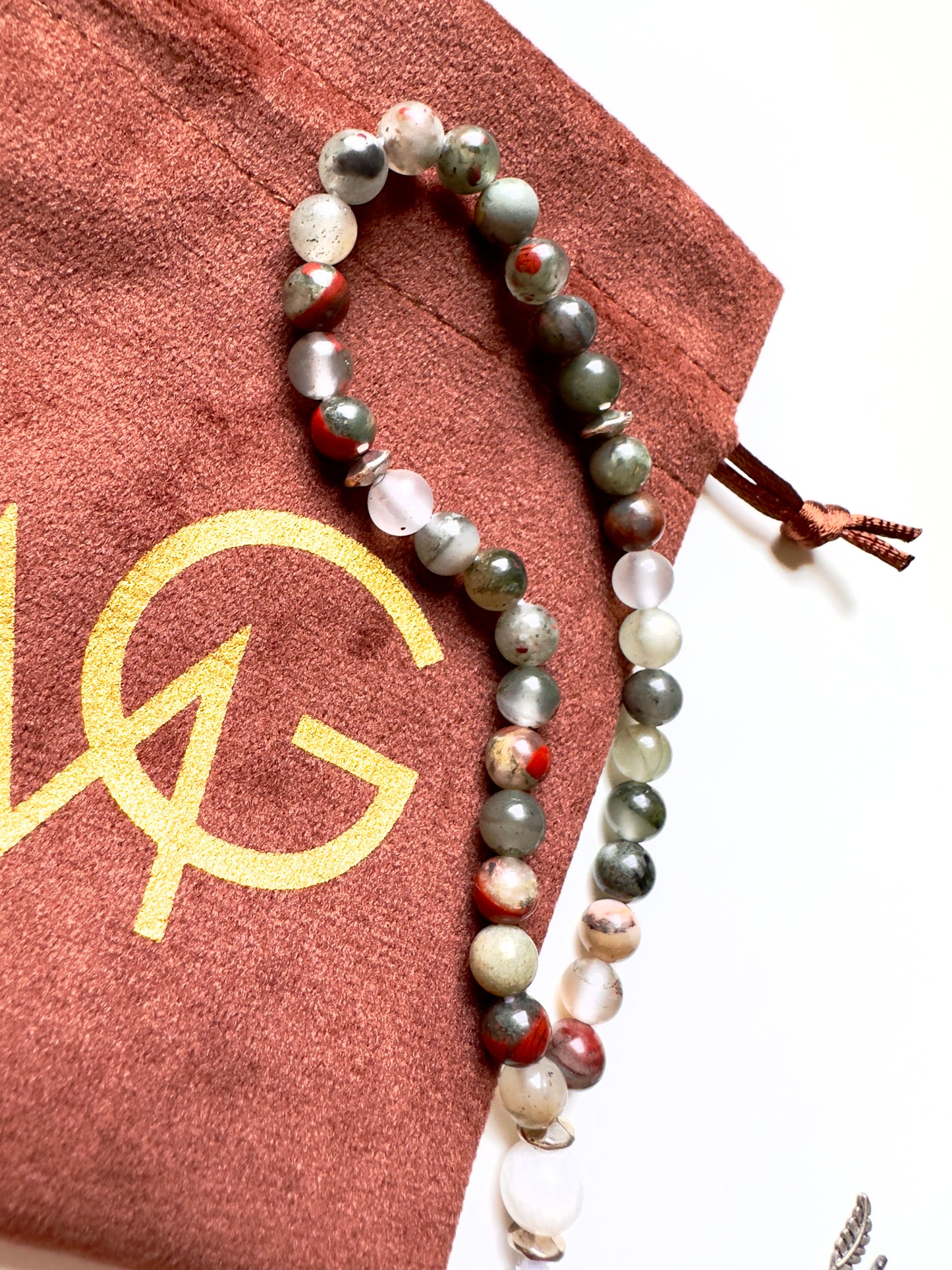 Kid's Misbaha - 33 Bead Bloodstone Misbaha