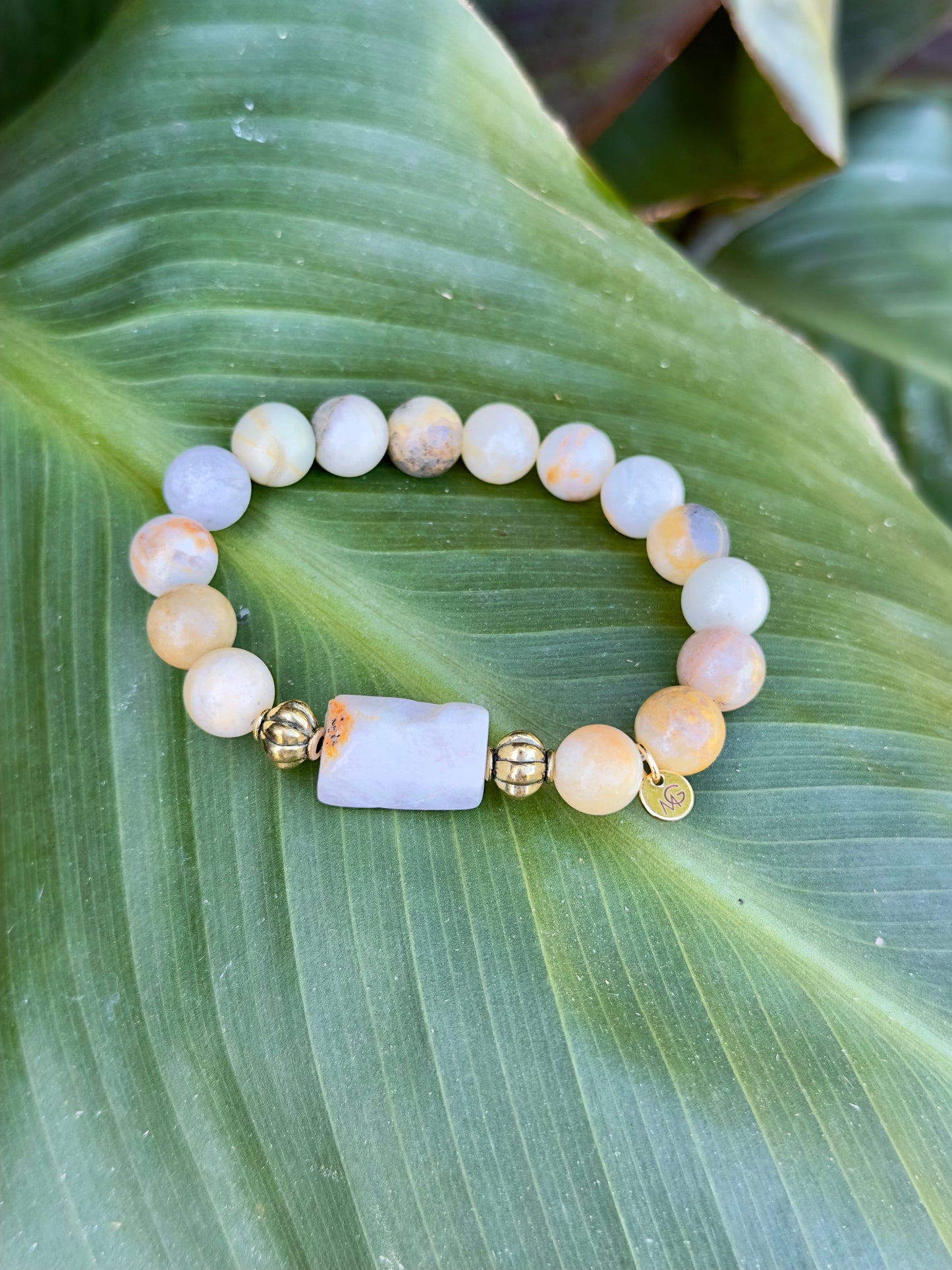 Amazonite-Moonstone Bracelet