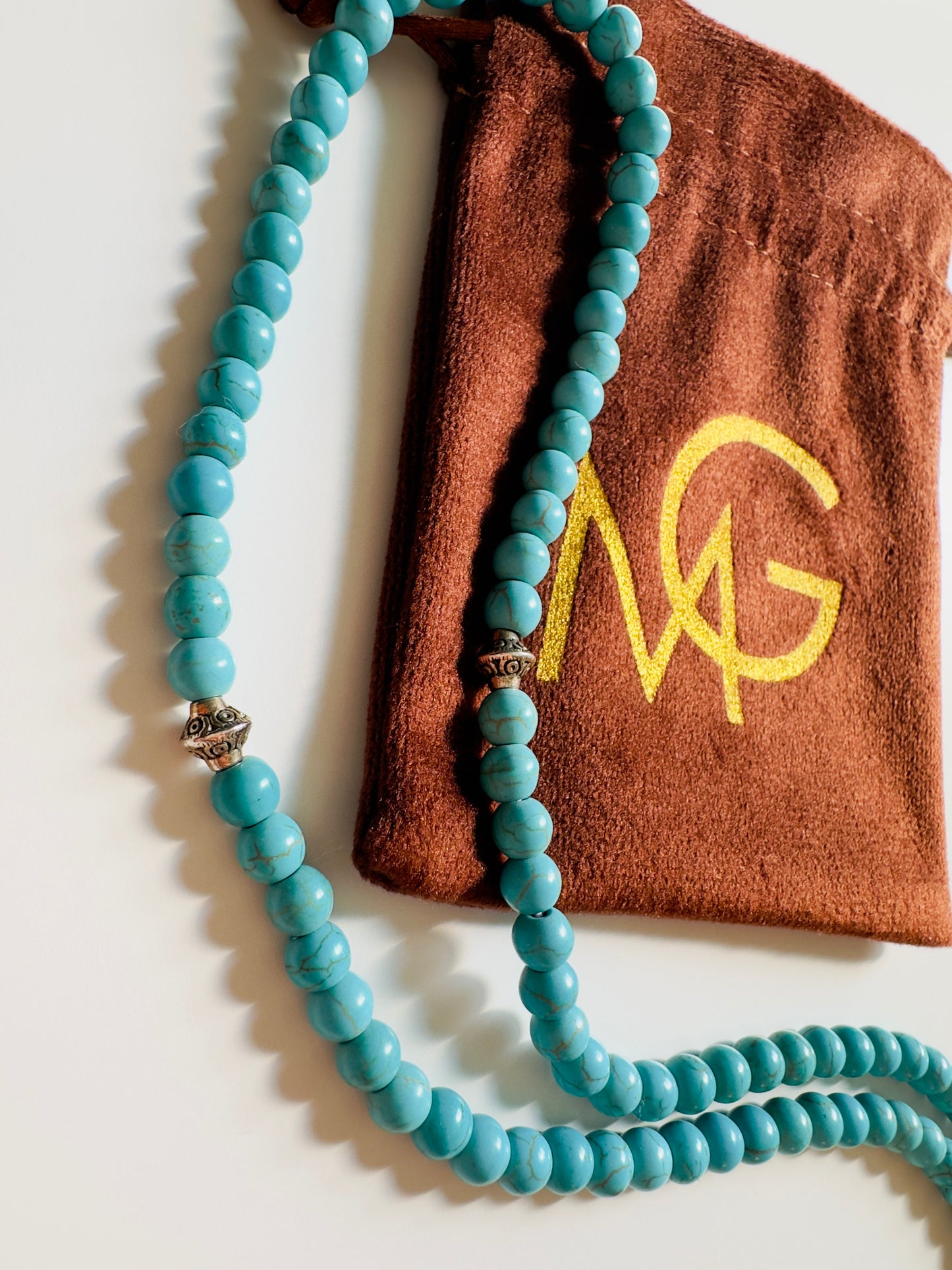 مسبحة فيروزية مكونة من 101 حبة