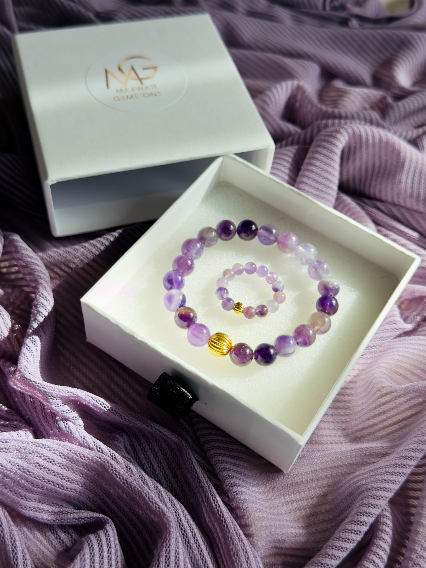 Amethyst Set Bracelet and Ring