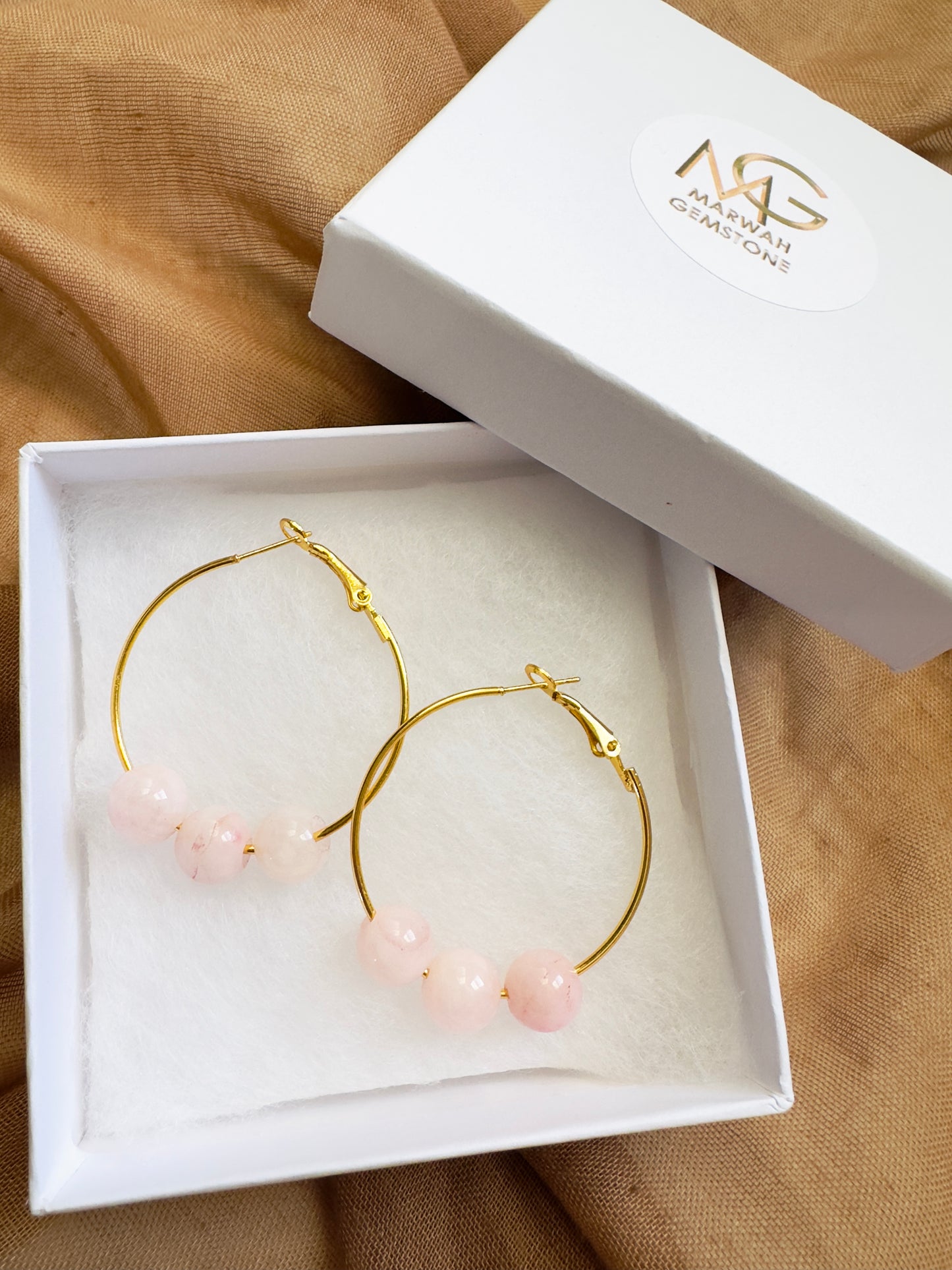 Rose Quartz Earrings