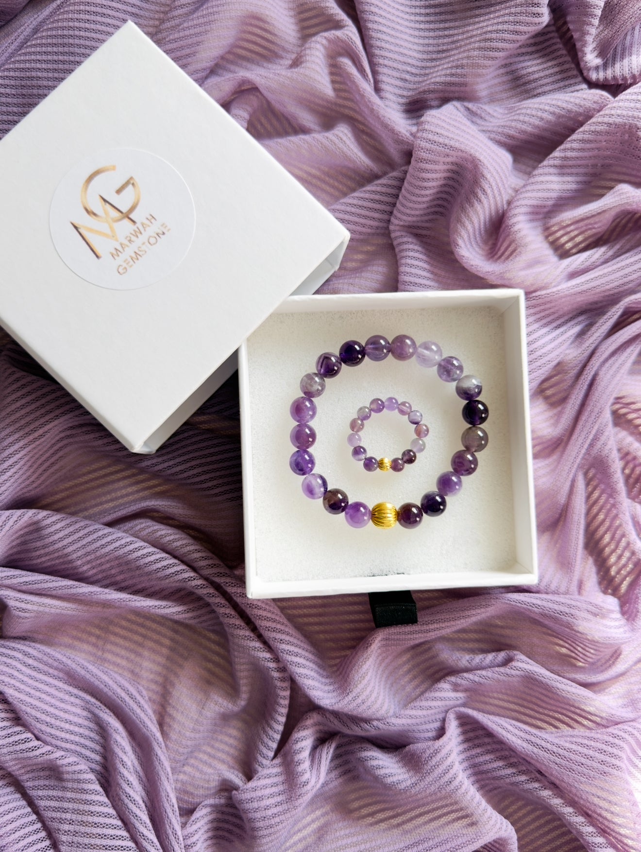 Amethyst Set Bracelet and Ring