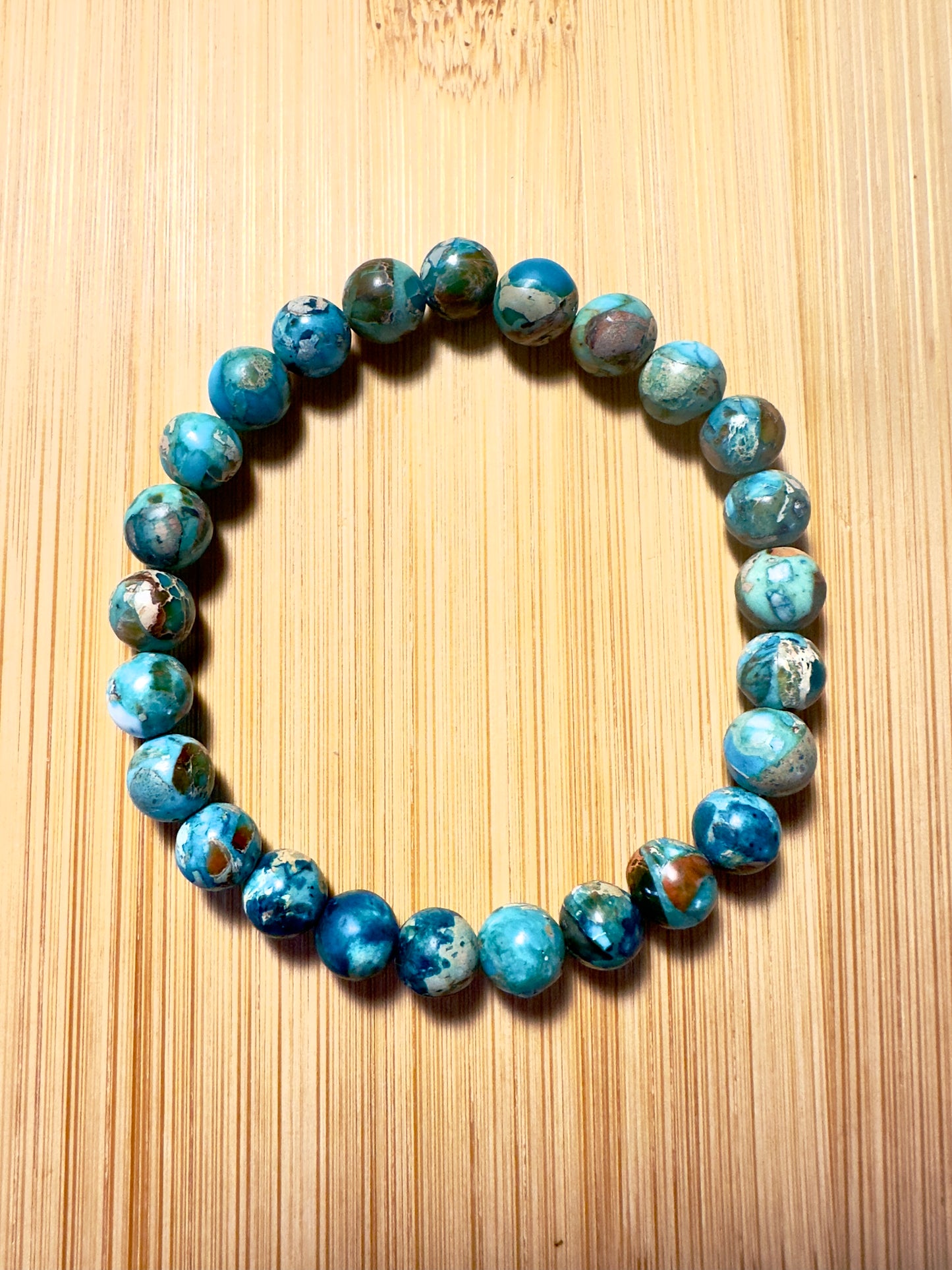 Green Imperial Jasper Men's Bracelet