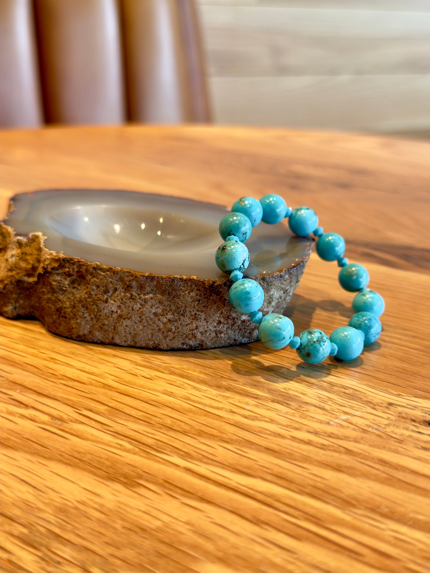 Turquoise Bracelet with Swarovski Spacers