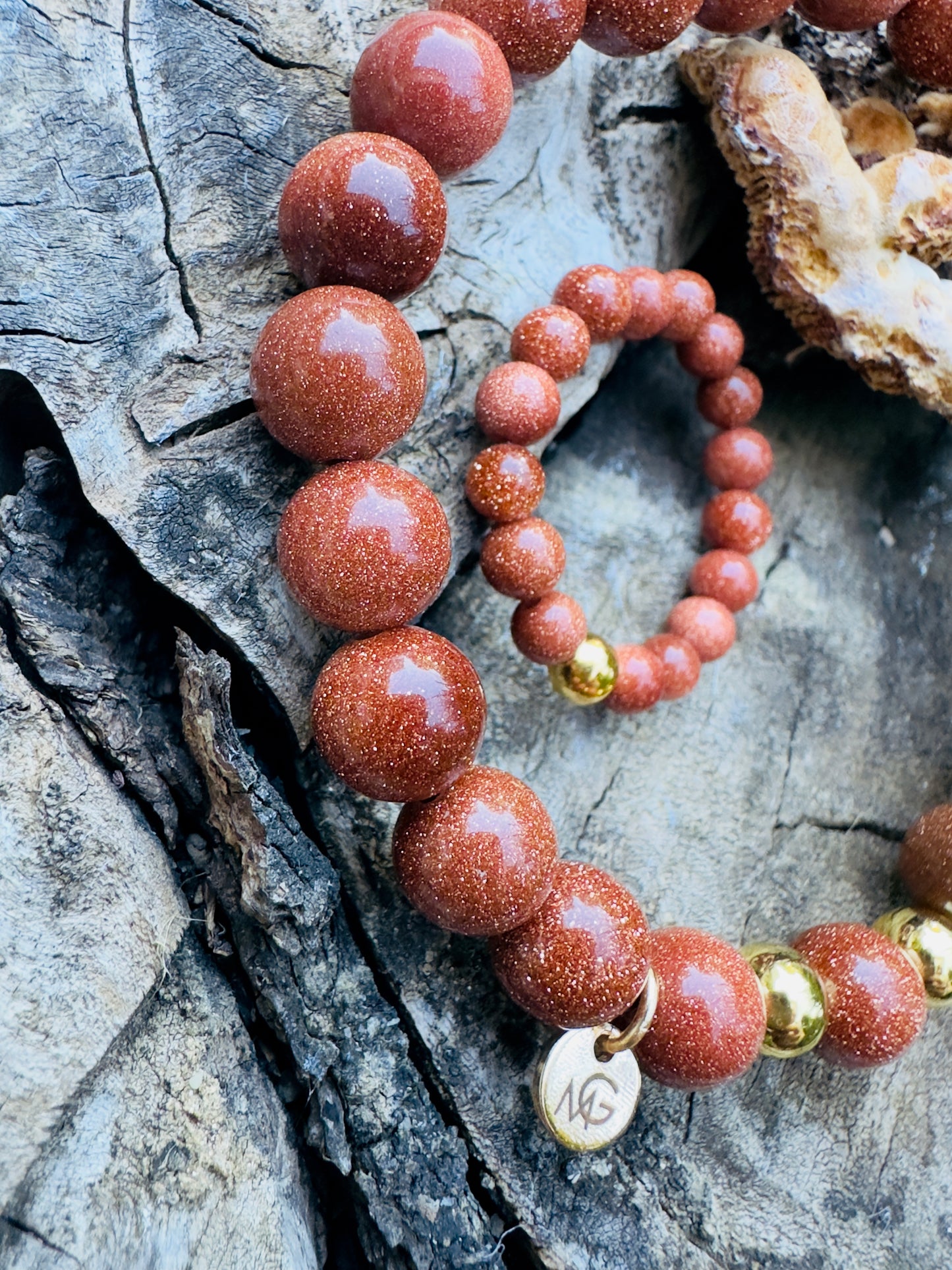 Sandstone Bracelet + Ring Set