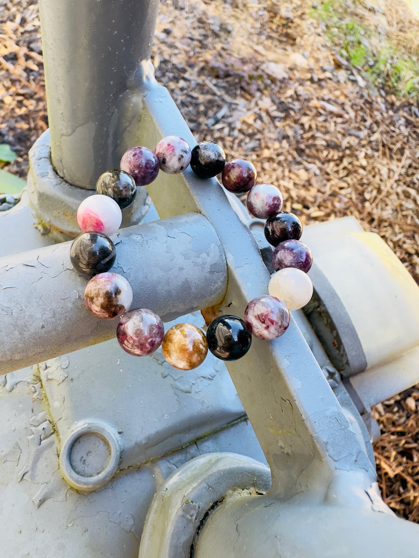 10mm Bead Size Tourmaline Bracelet