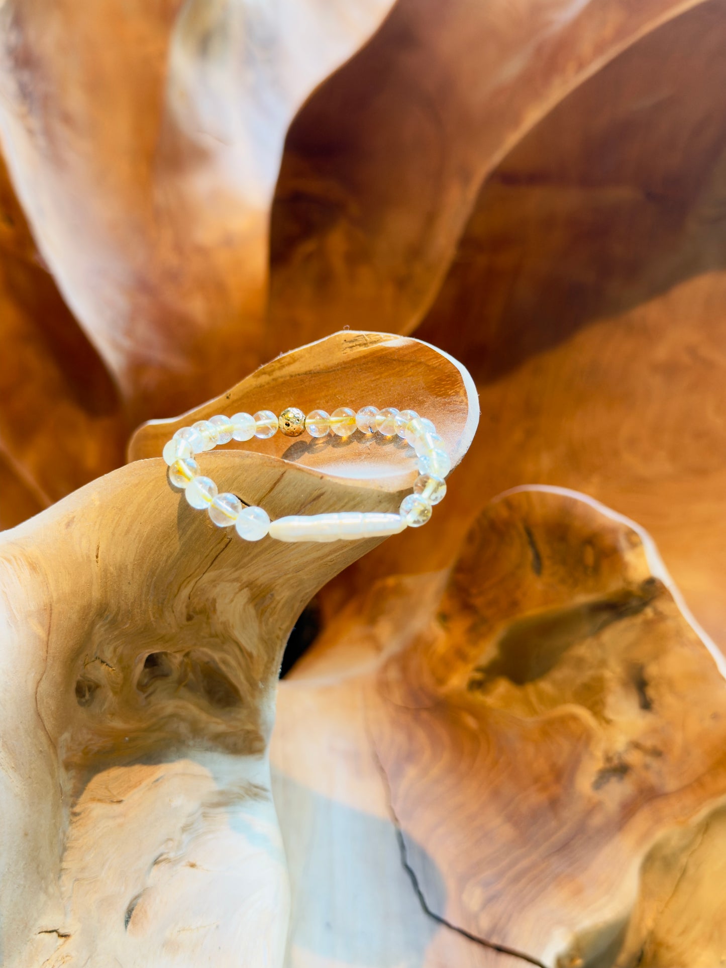 *The New Design Of 2025* Citrine-Freshwater Pearl Bracelet