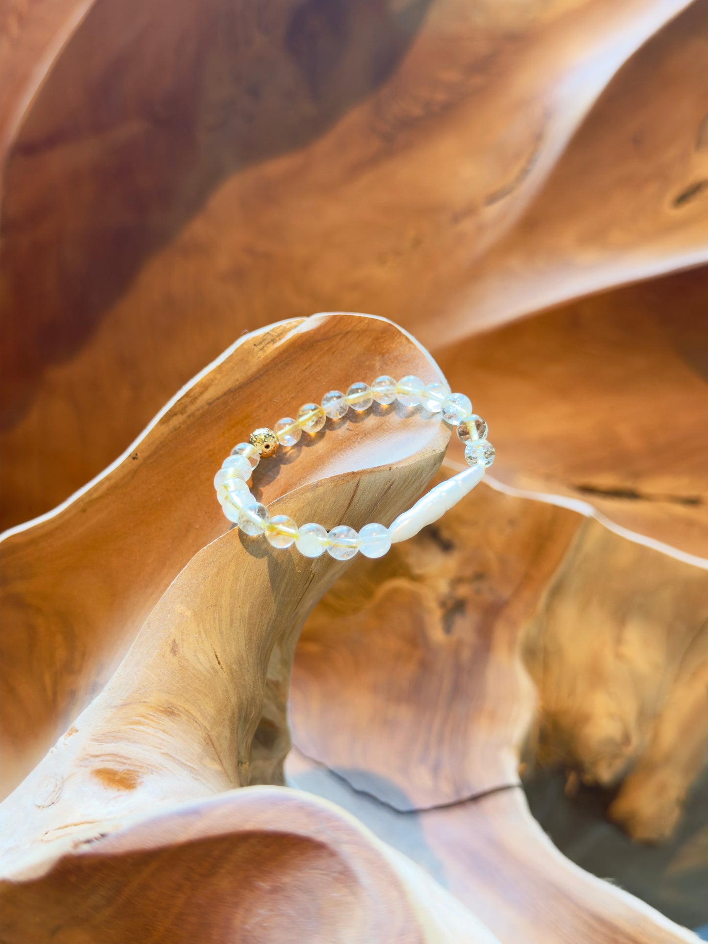 *The New Design Of 2025* Citrine-Freshwater Pearl Bracelet