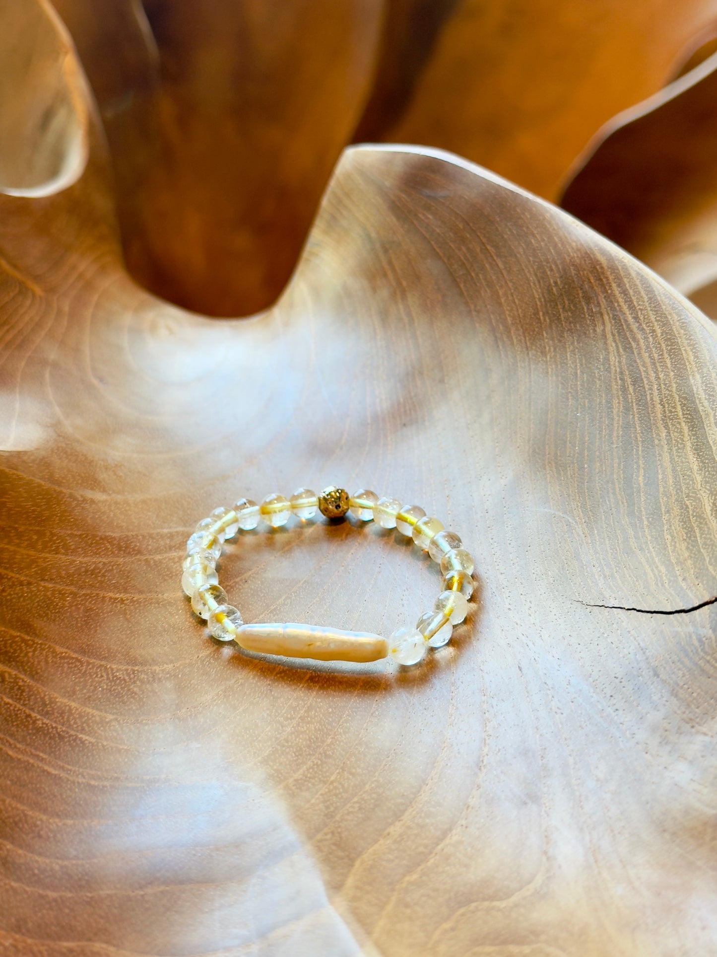 *The New Design Of 2025* Citrine-Freshwater Pearl Bracelet