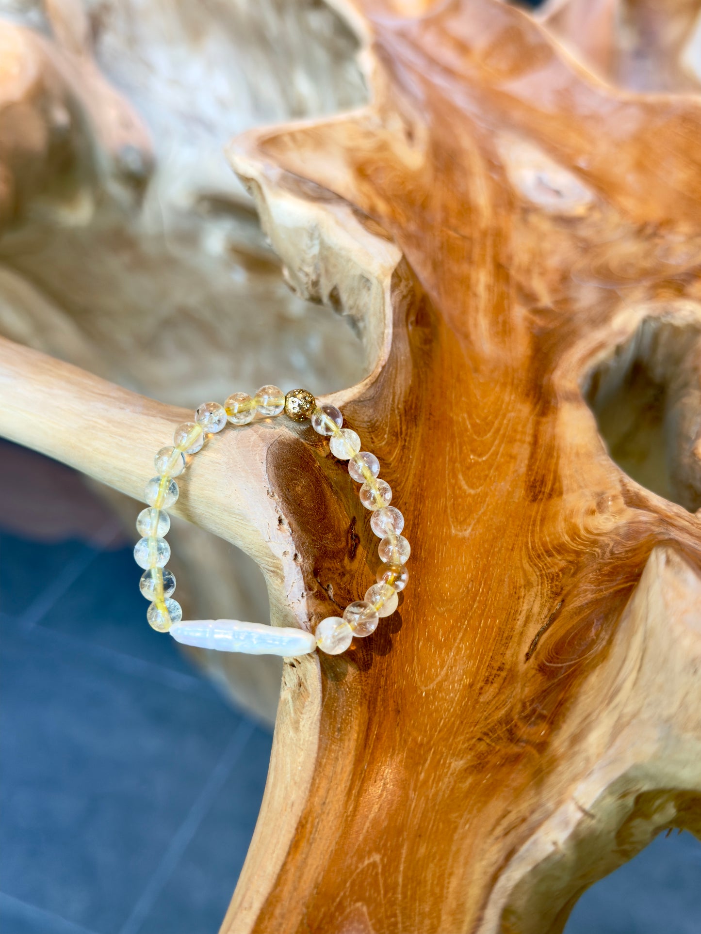 *The New Design Of 2025* Citrine-Freshwater Pearl Bracelet