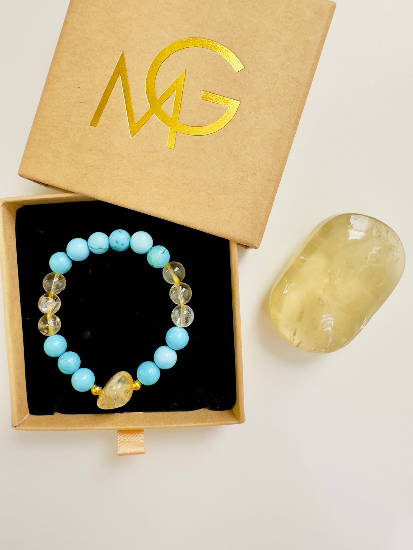 Citrine-Turquoise Bracelet