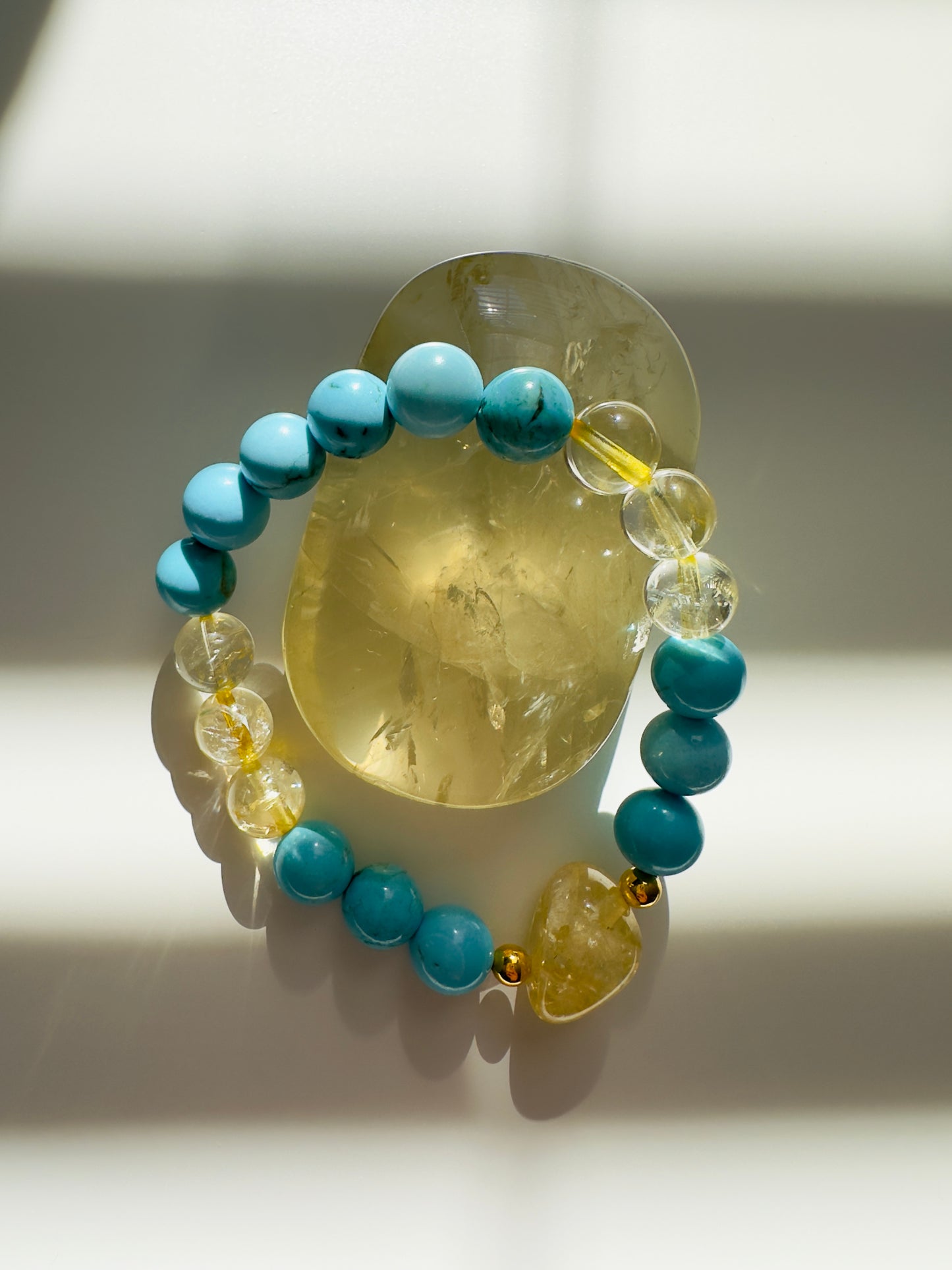 Citrine-Turquoise Bracelet