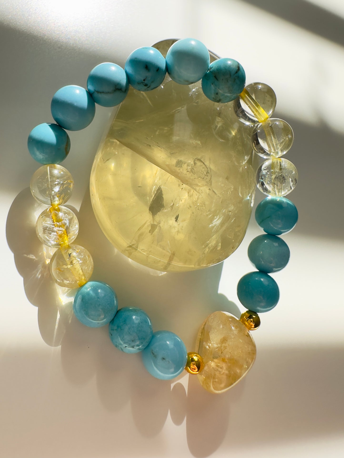 Citrine-Turquoise Bracelet