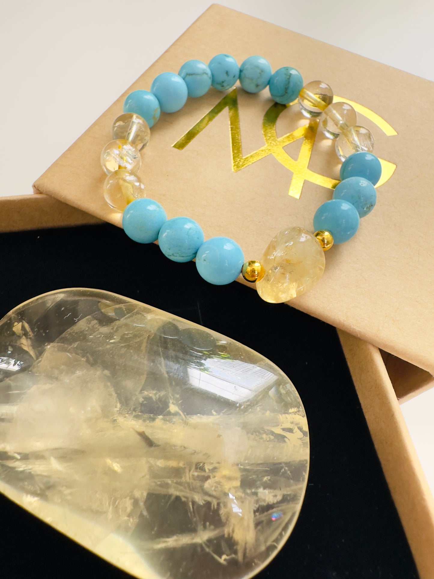 Citrine-Turquoise Bracelet