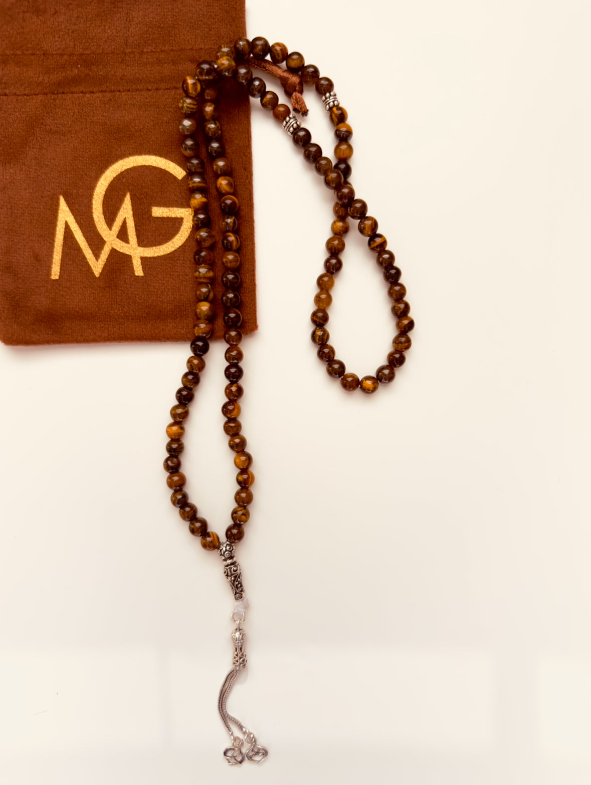 مسبحة عين النمر المكونة من 99 حبة