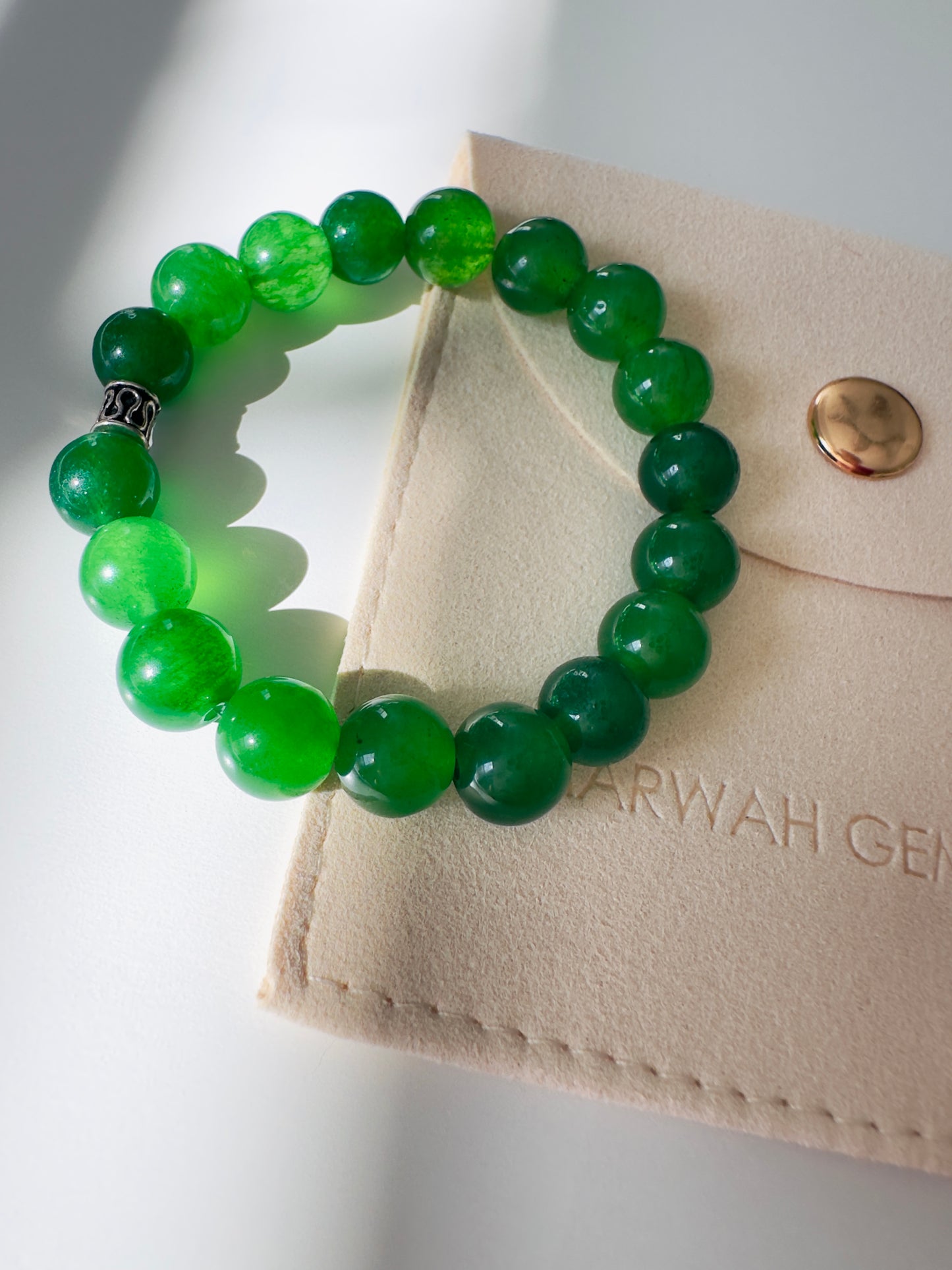 Green Jade Kids Boys Bracelet