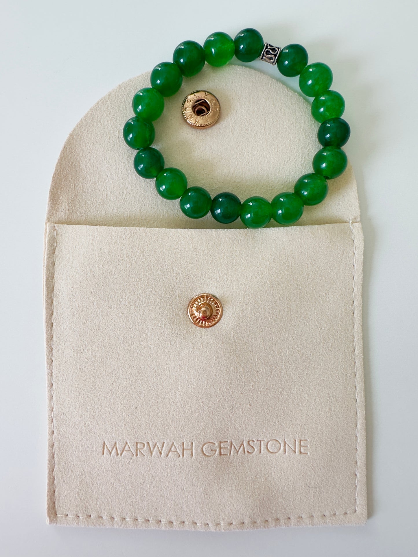 Green Jade Kids Boys Bracelet