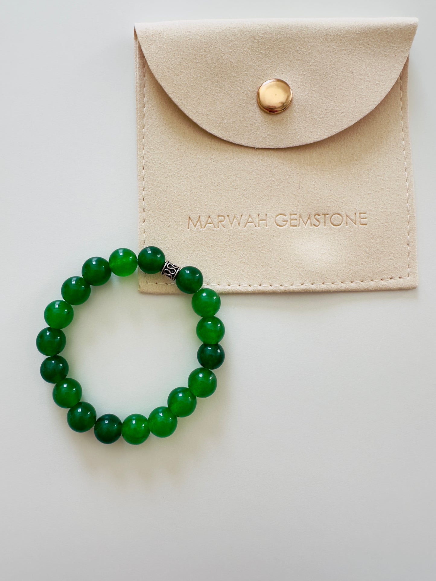 Green Jade Kids Boys Bracelet