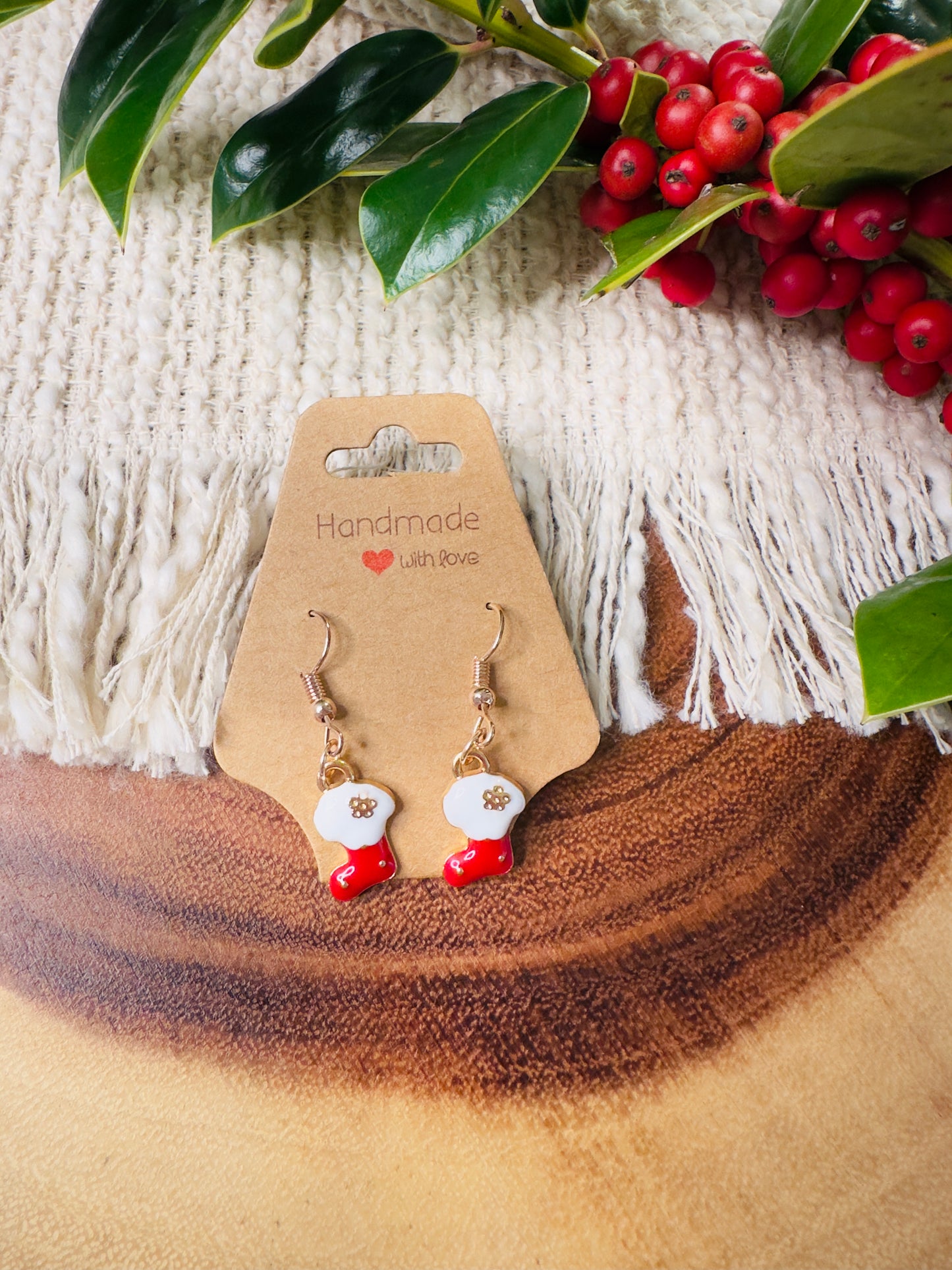 Santa's Boots Earrings