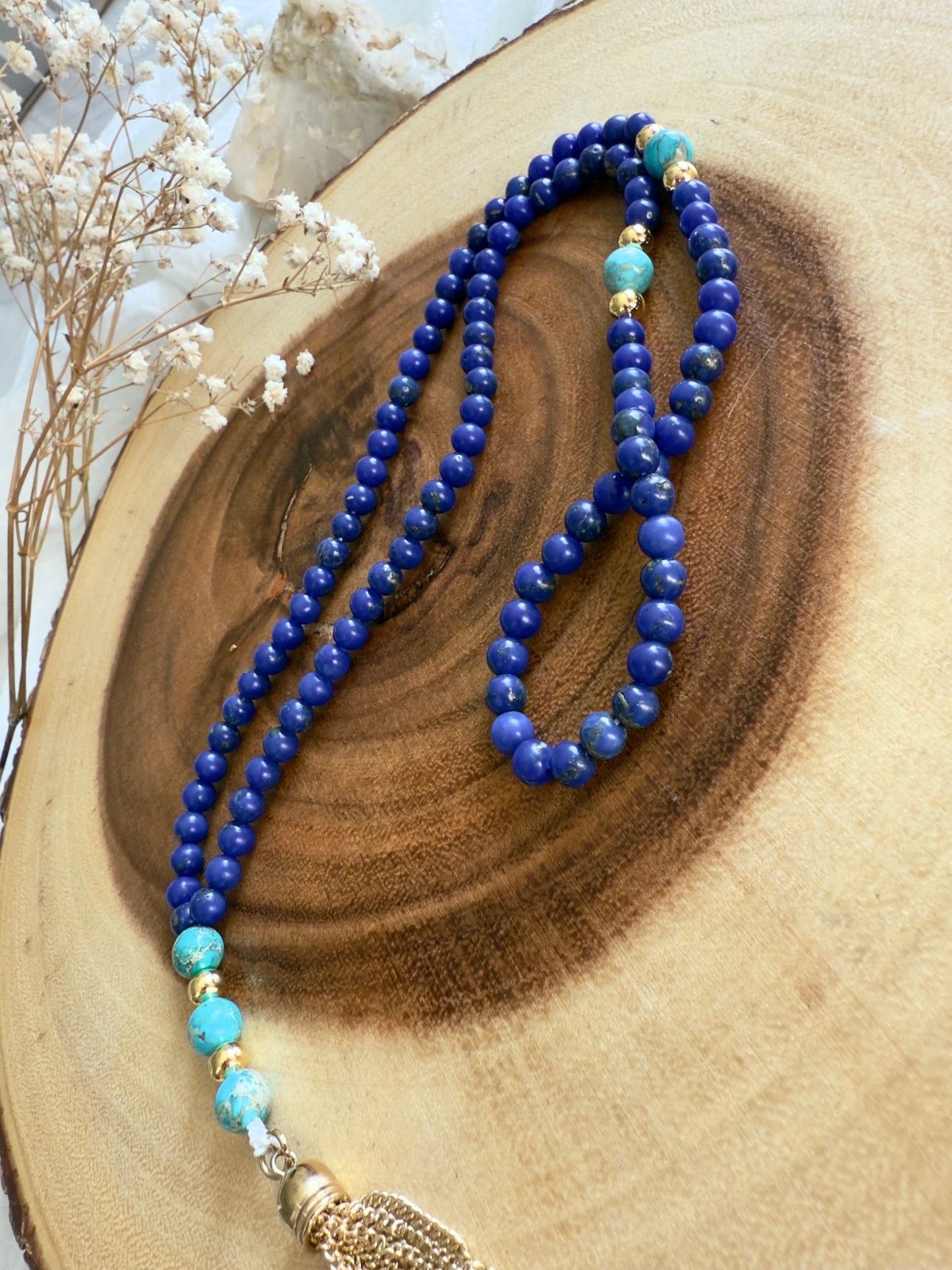 99-Bead Lapis Lazuli - Turquoise Misbaha
