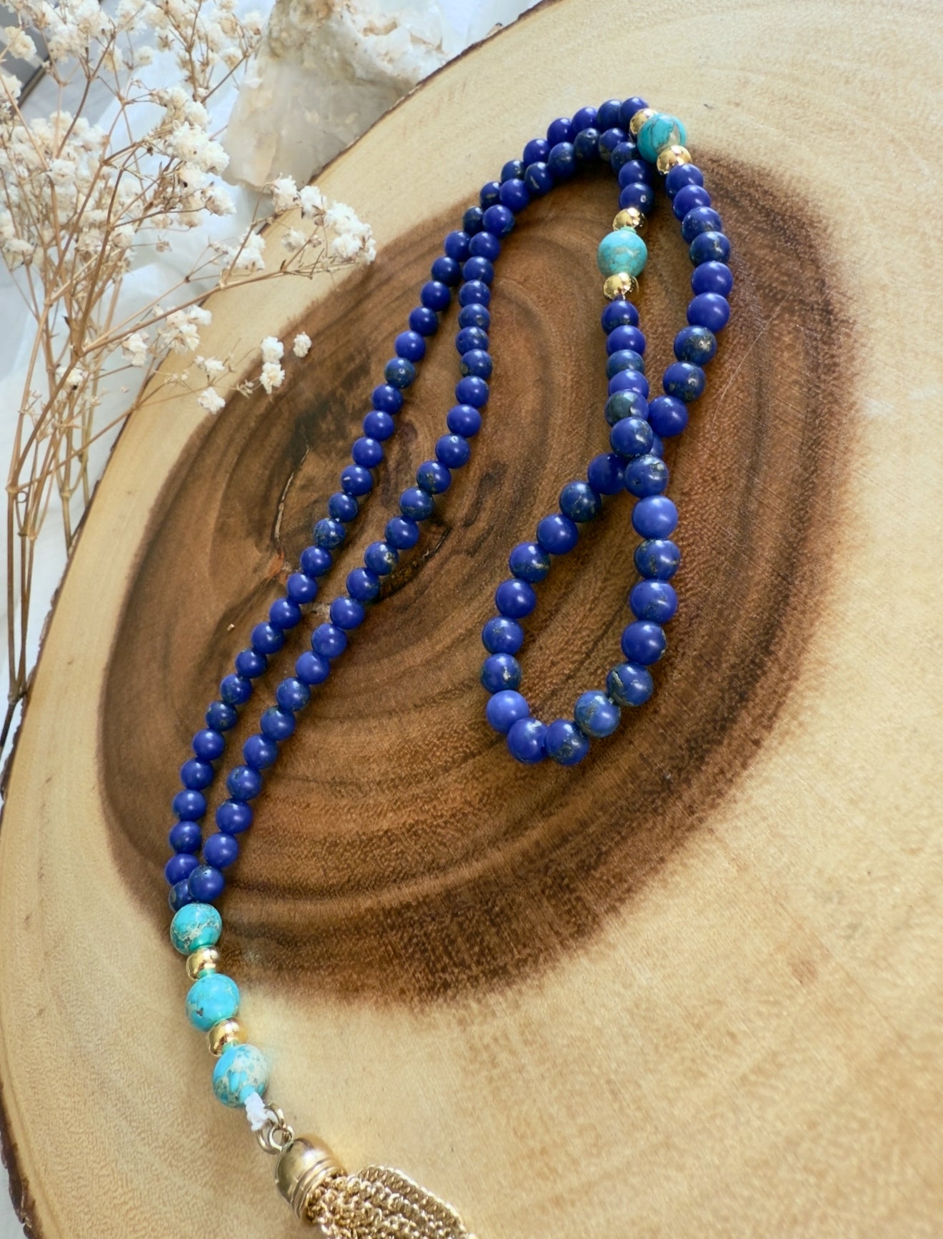 99-Bead Lapis Lazuli - Turquoise Misbaha