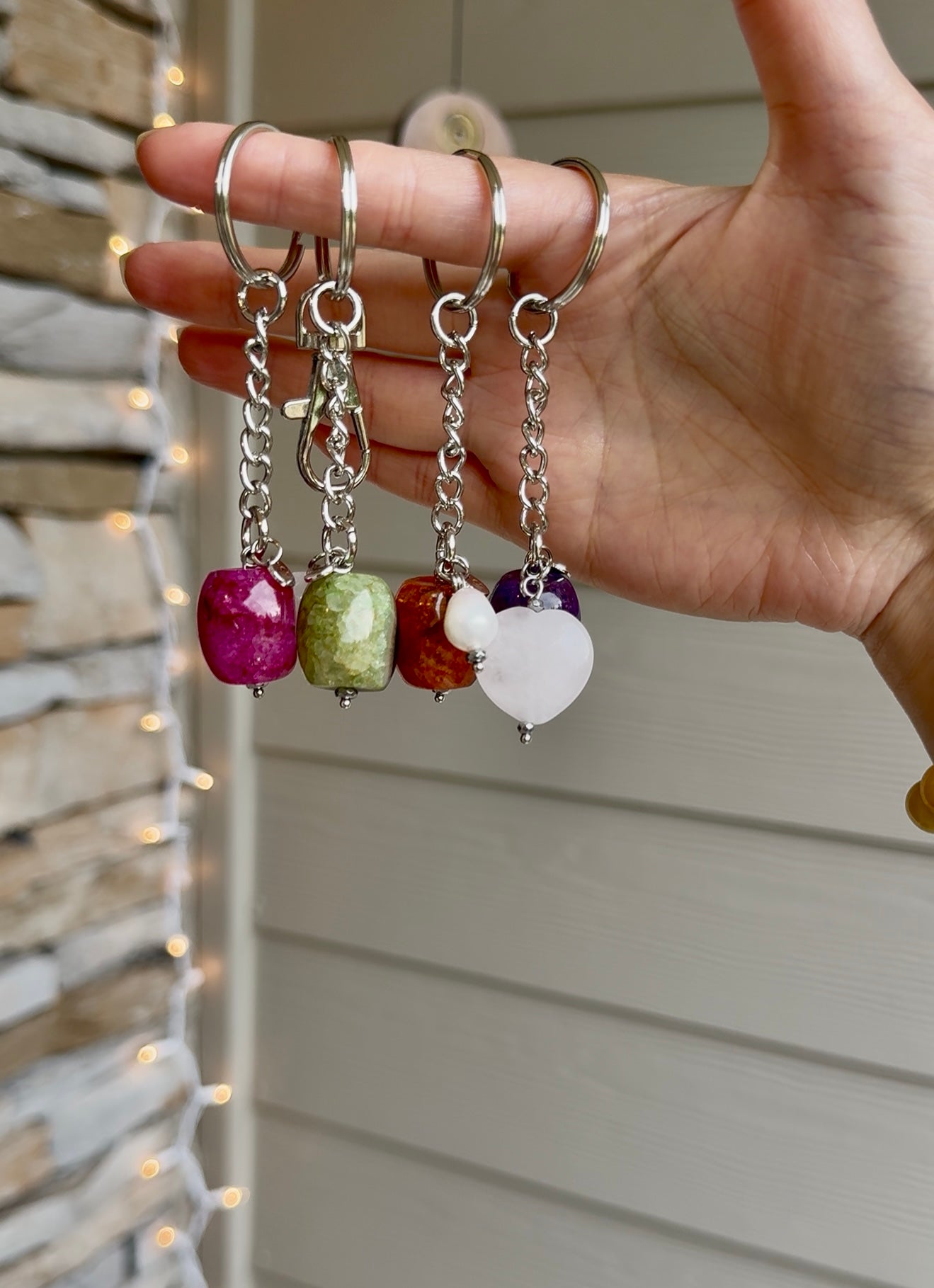 Gemstone Keychains