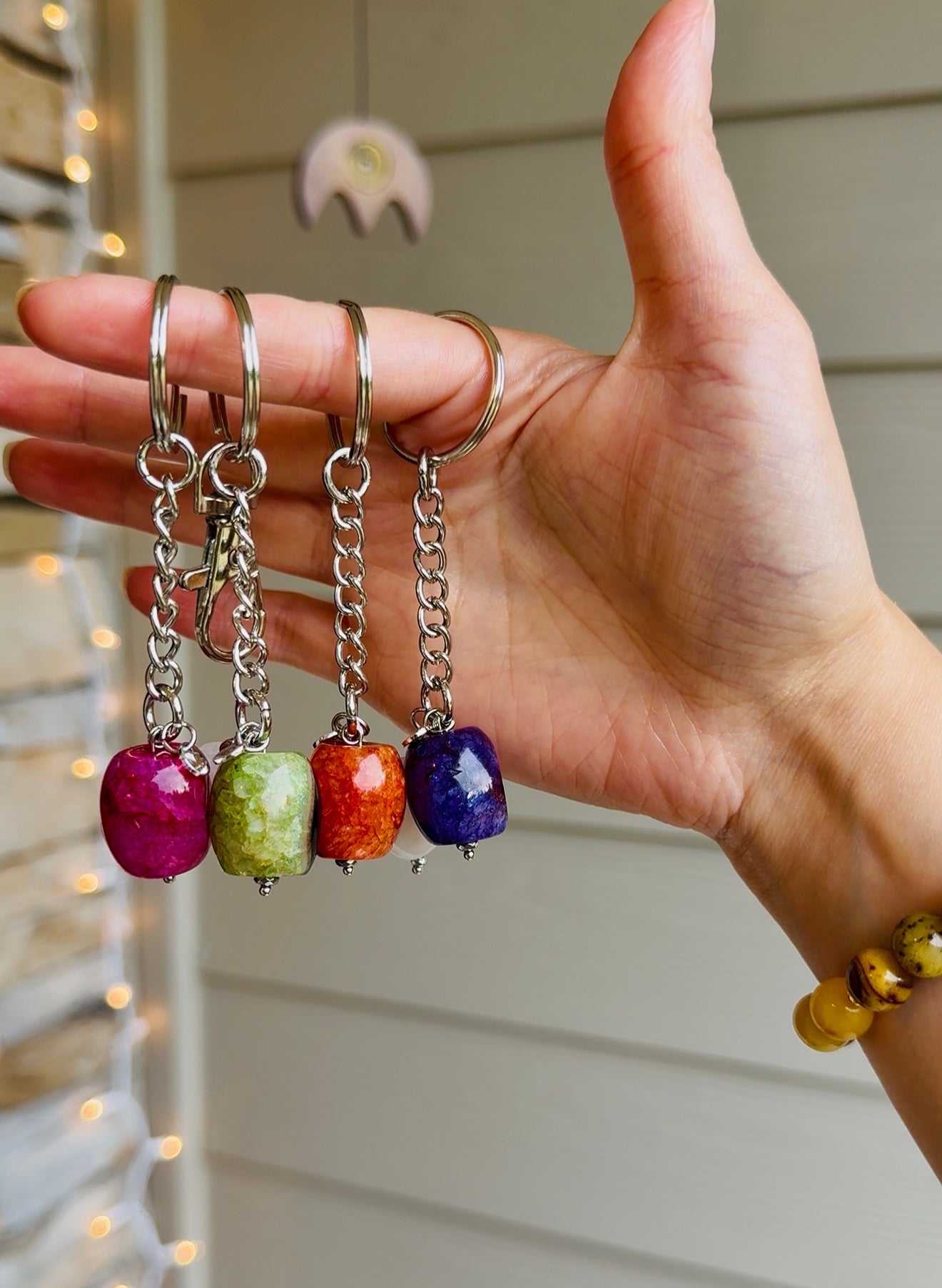Gemstone Keychains