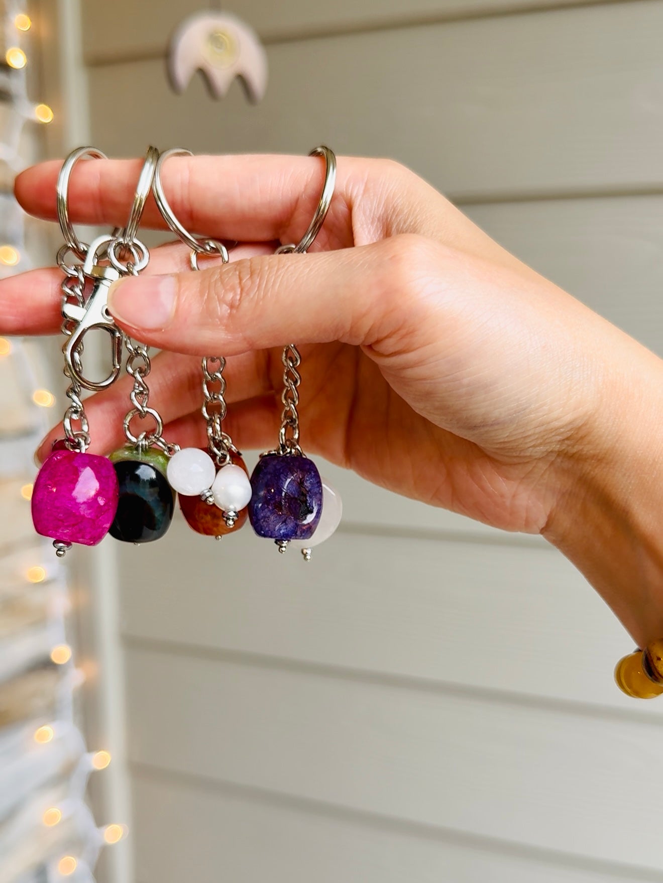Gemstone Keychains