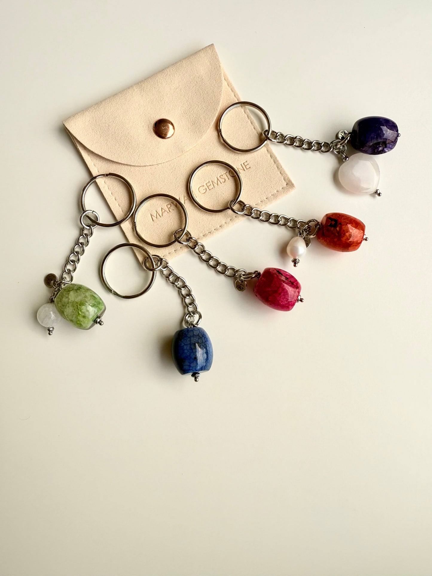 Gemstone Keychains