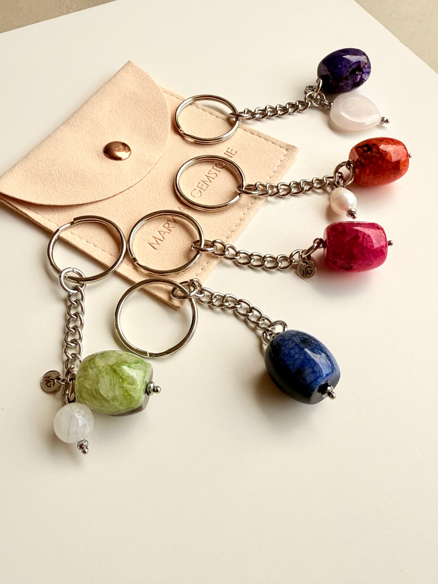 Gemstone Keychains