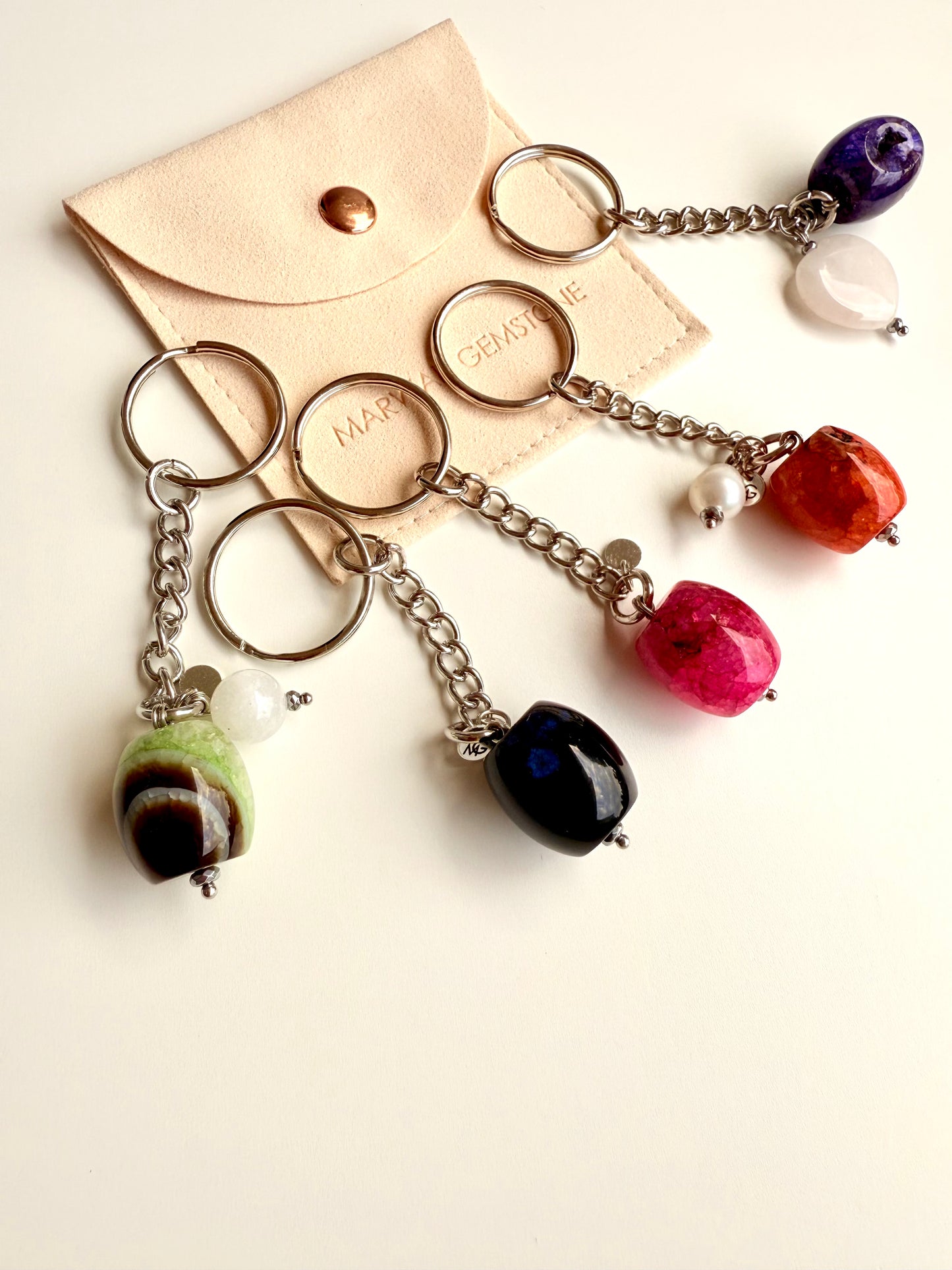 Gemstone Keychains