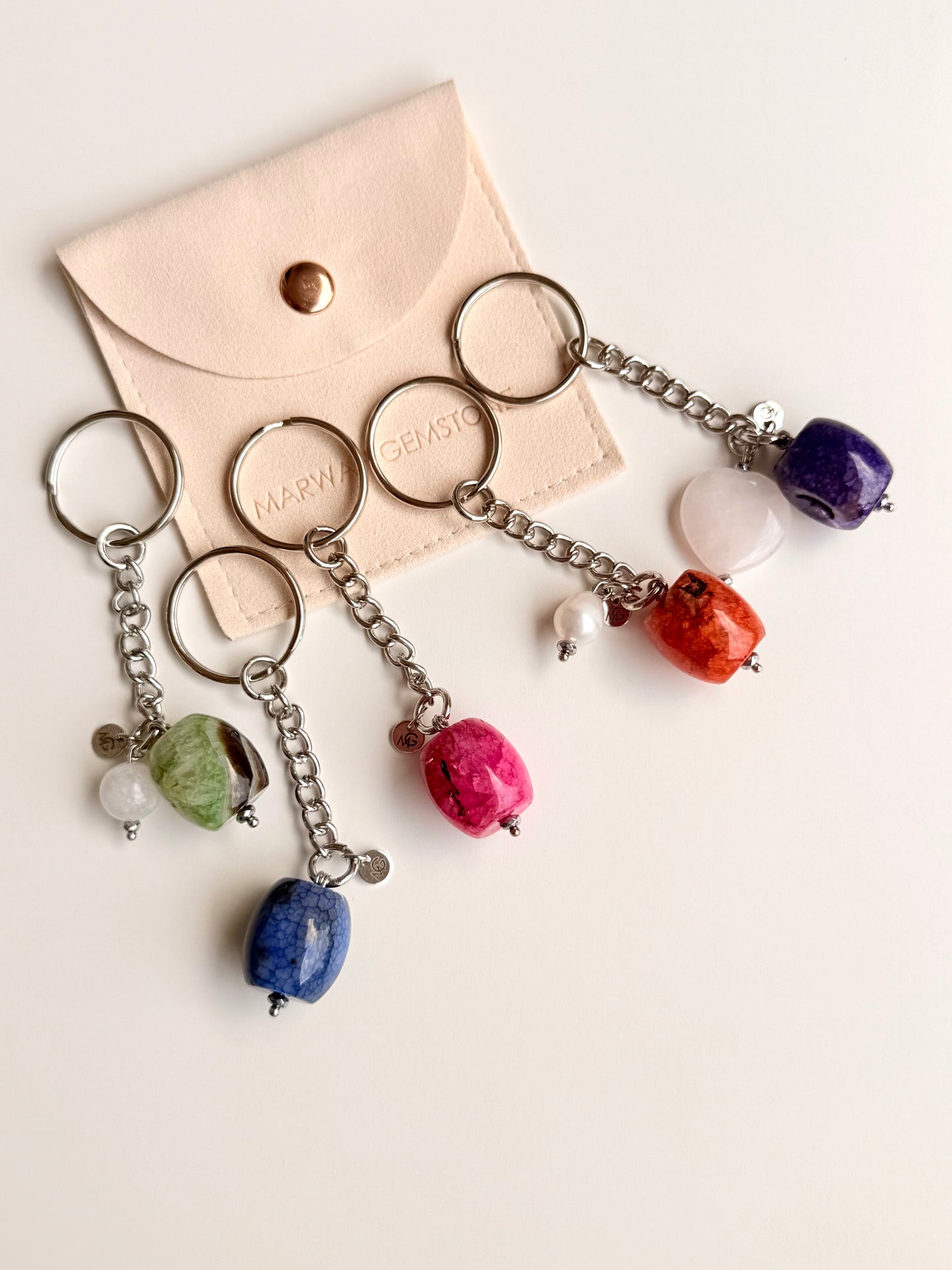 Gemstone Keychains