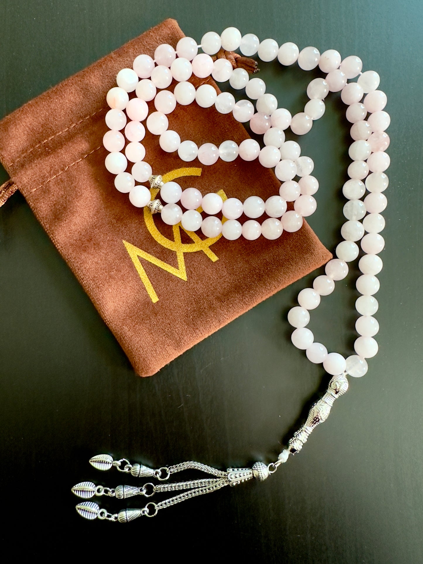99-Bead Rose Quartz Misbaha