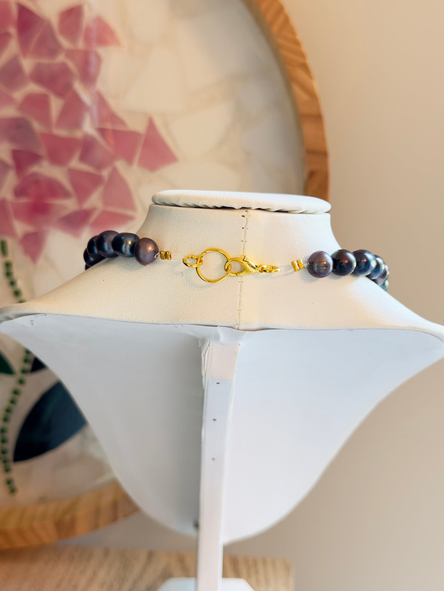 Freshwater Black Pearl Necklace 16"