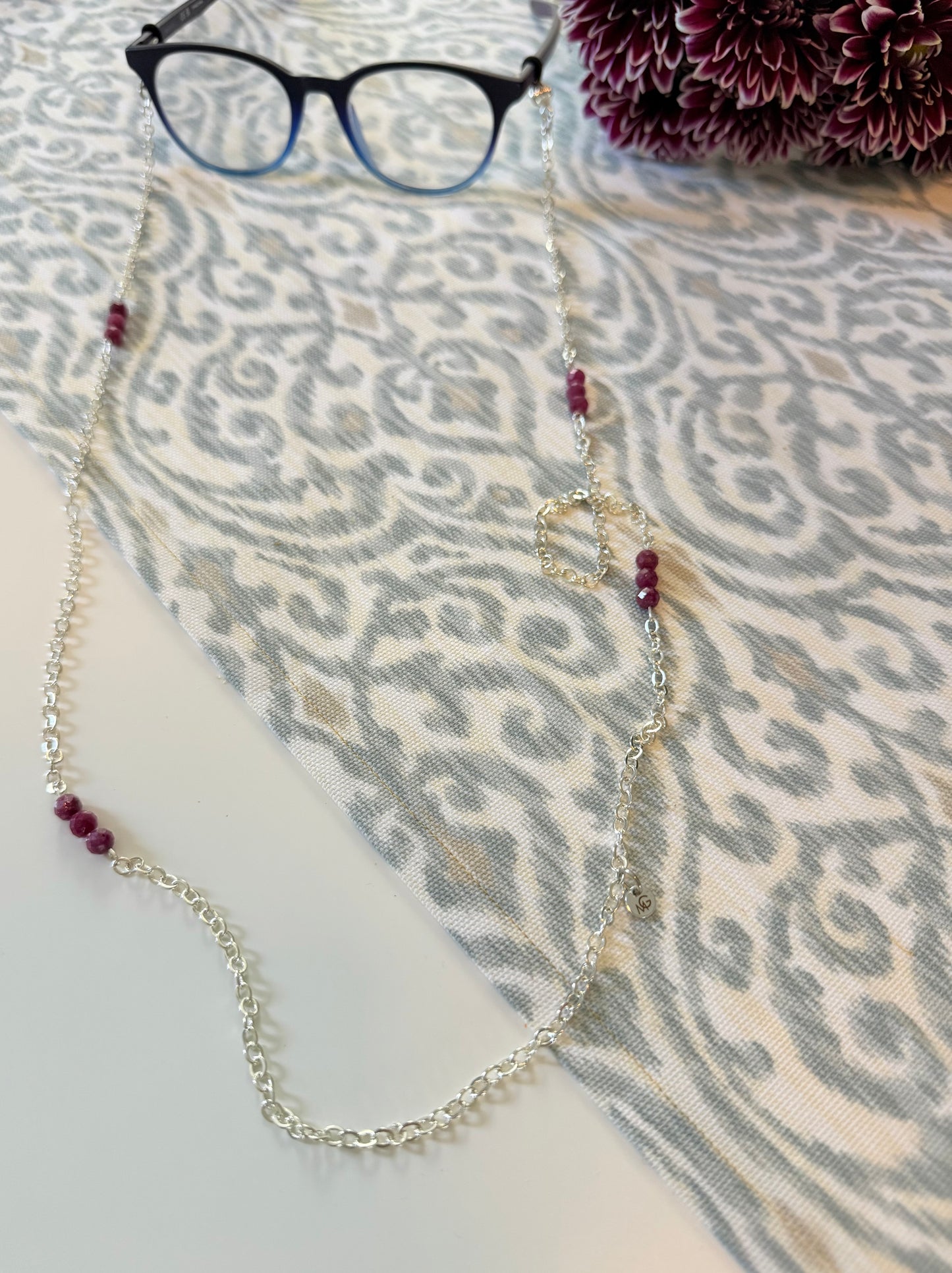 Ruby Eyeglasses Chain
