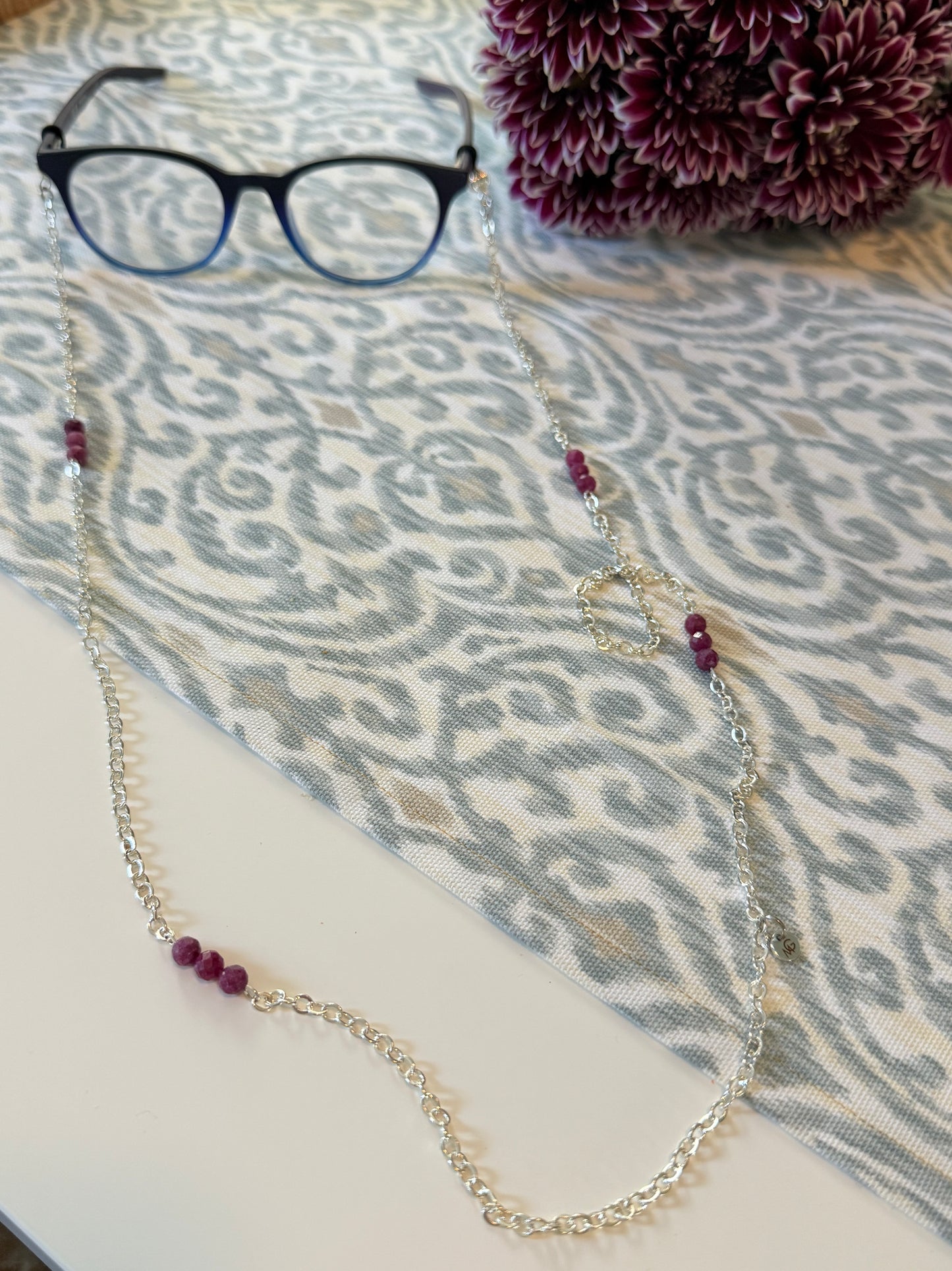 Ruby Eyeglasses Chain