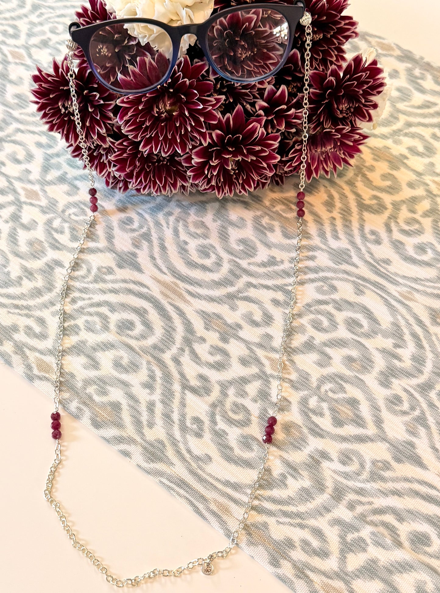 Ruby Eyeglasses Chain