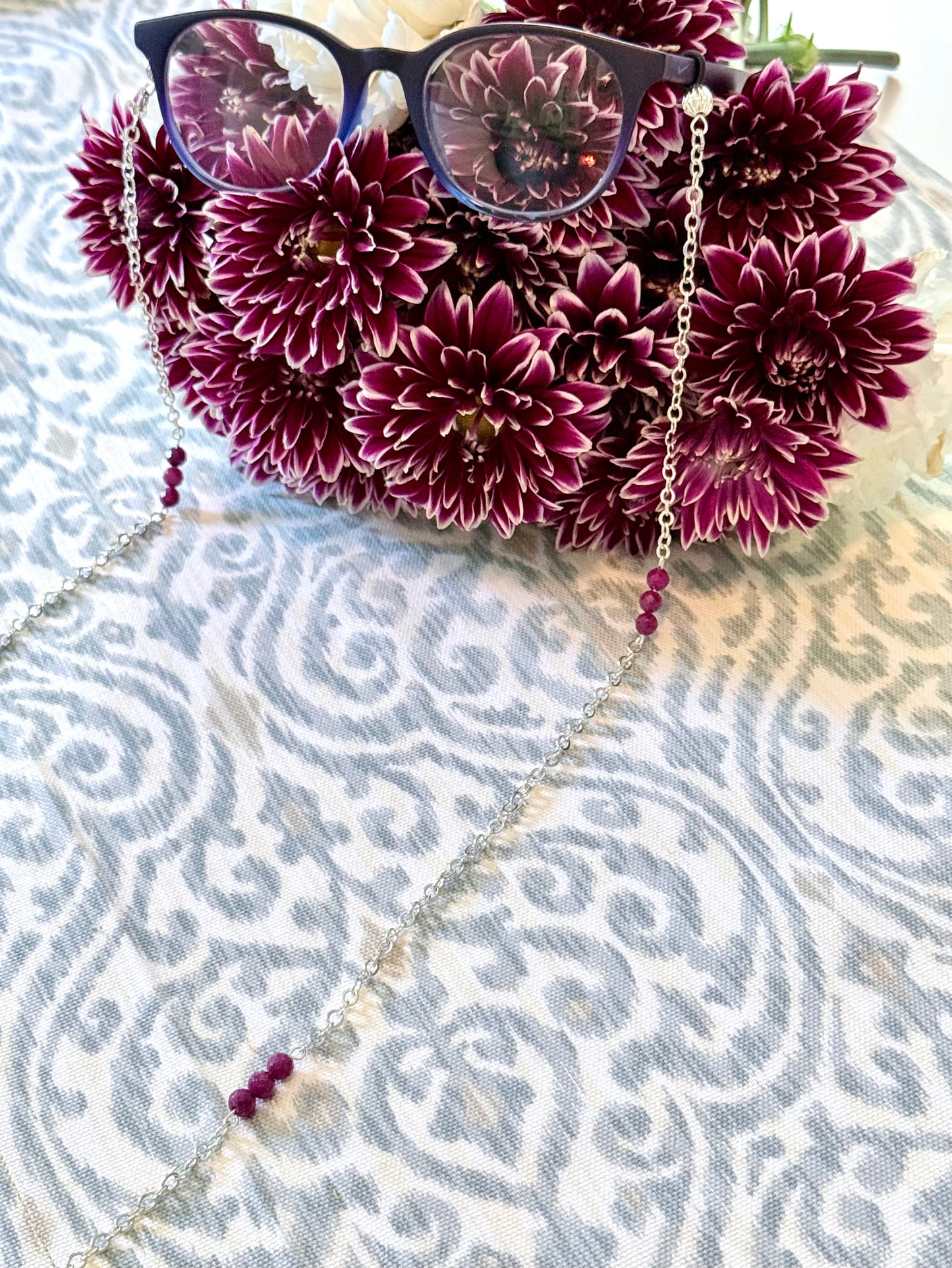 Ruby Eyeglasses Chain
