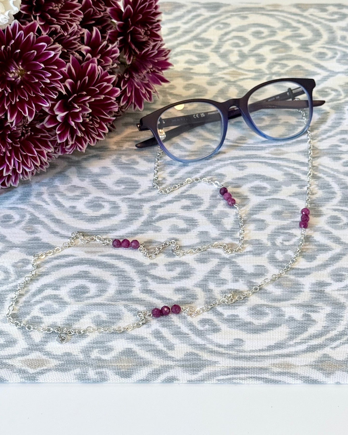 Ruby Eyeglasses Chain