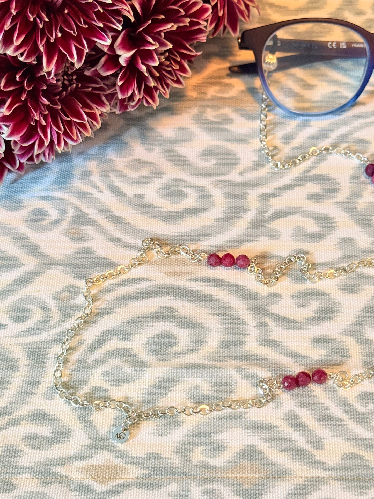 Ruby Eyeglasses Chain