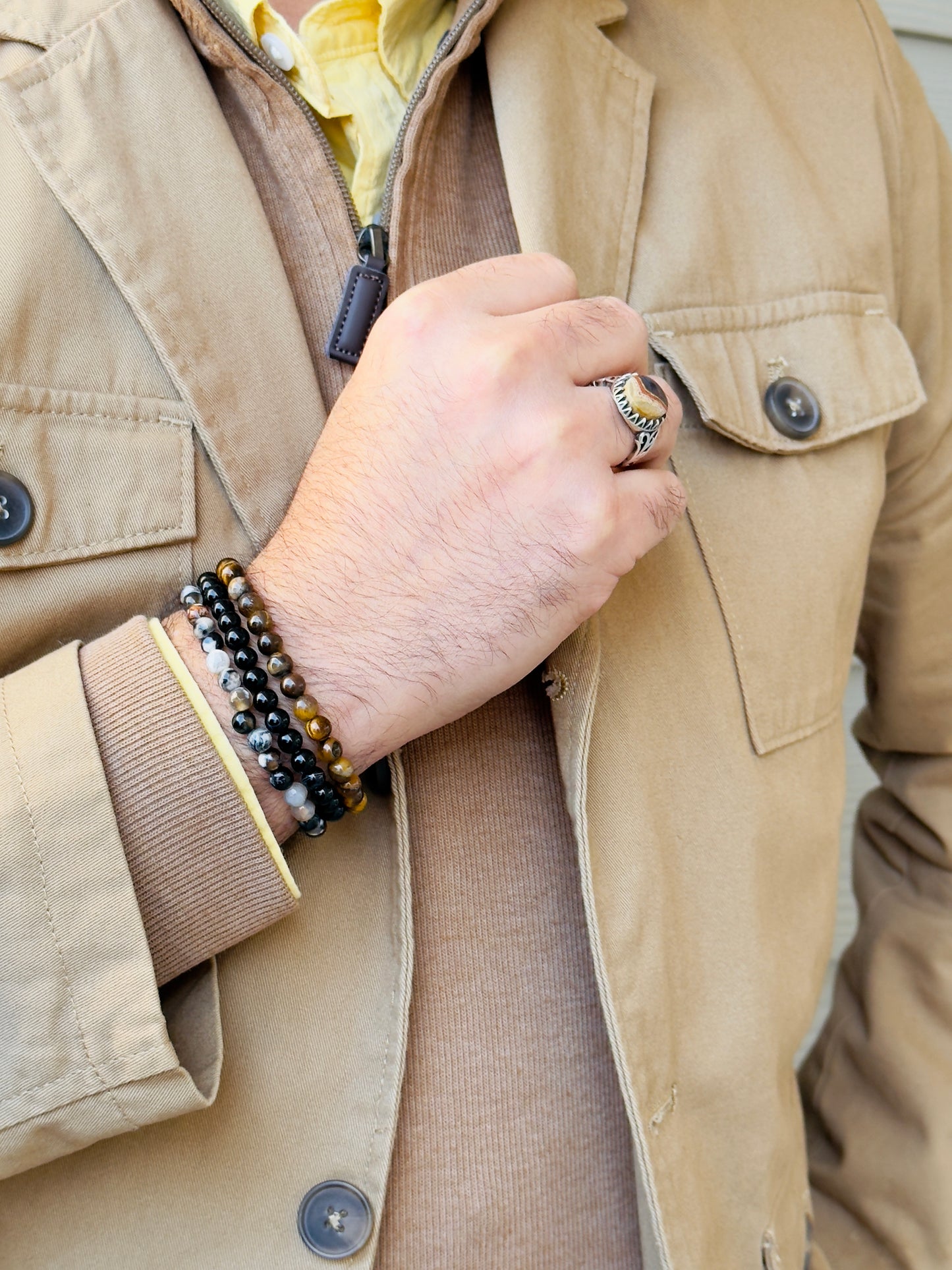 Men's Design Of Bracelets Set {2 Sets}
