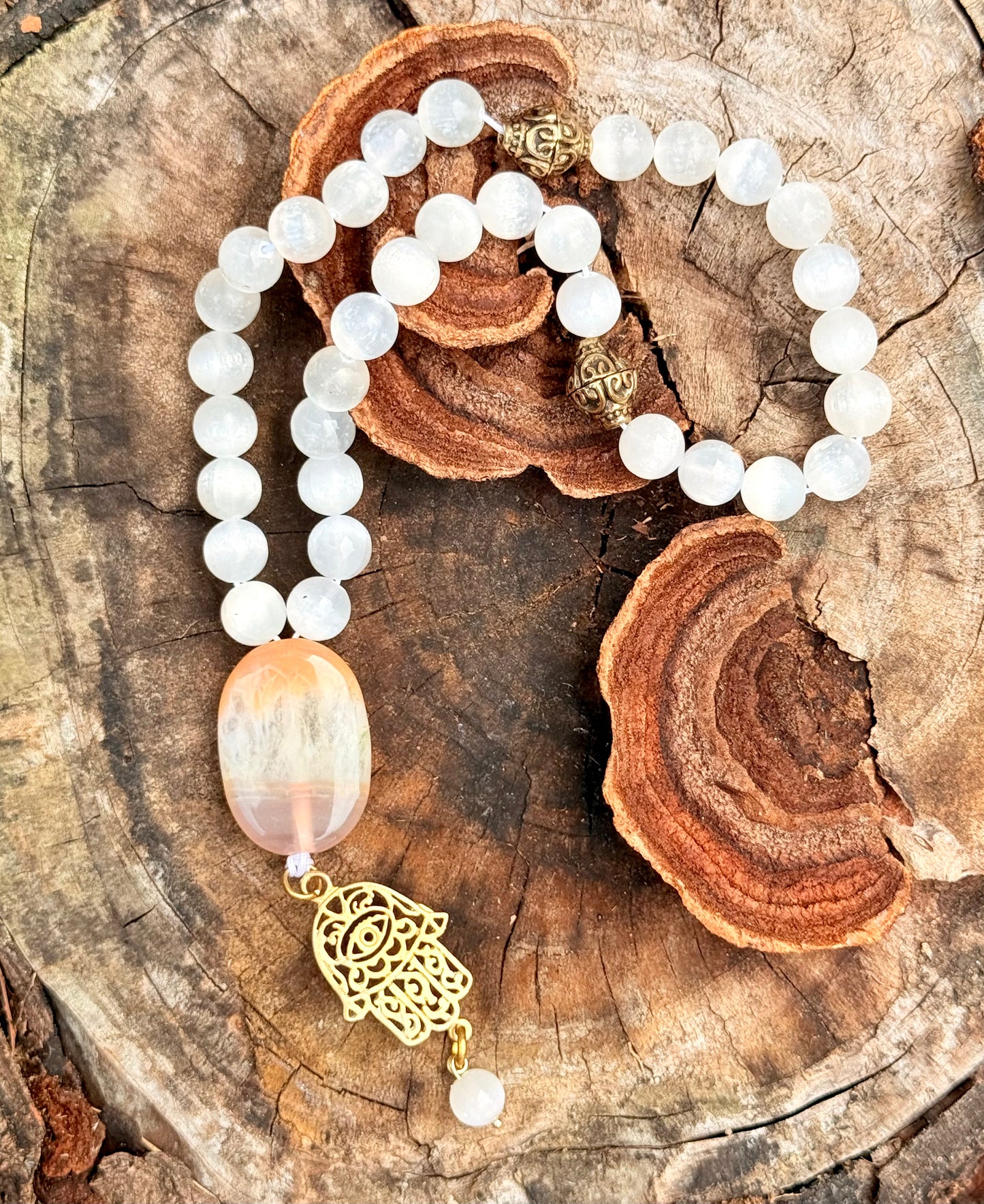 Agate - White Selenite