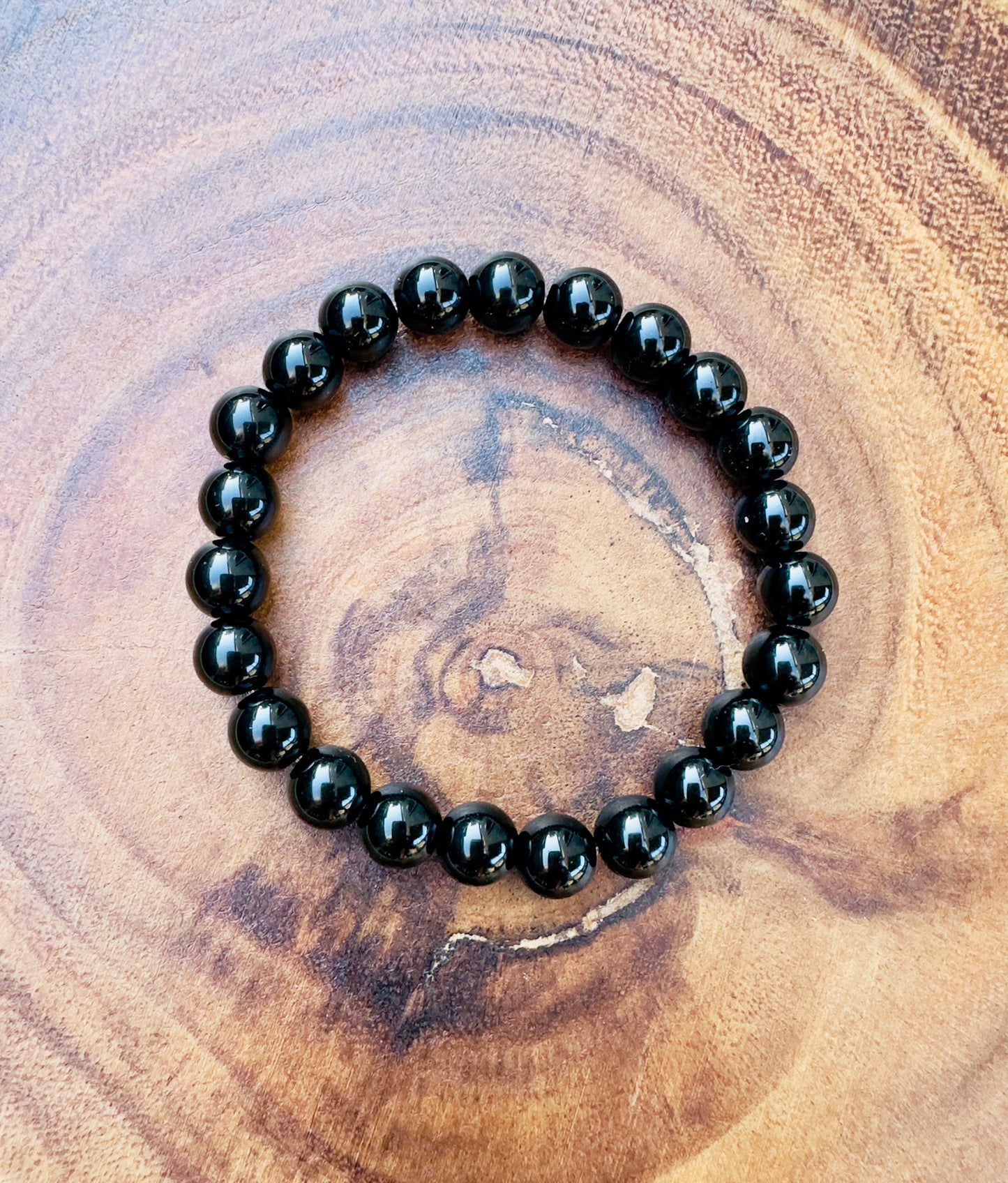 Black Agate Men's Bracelet