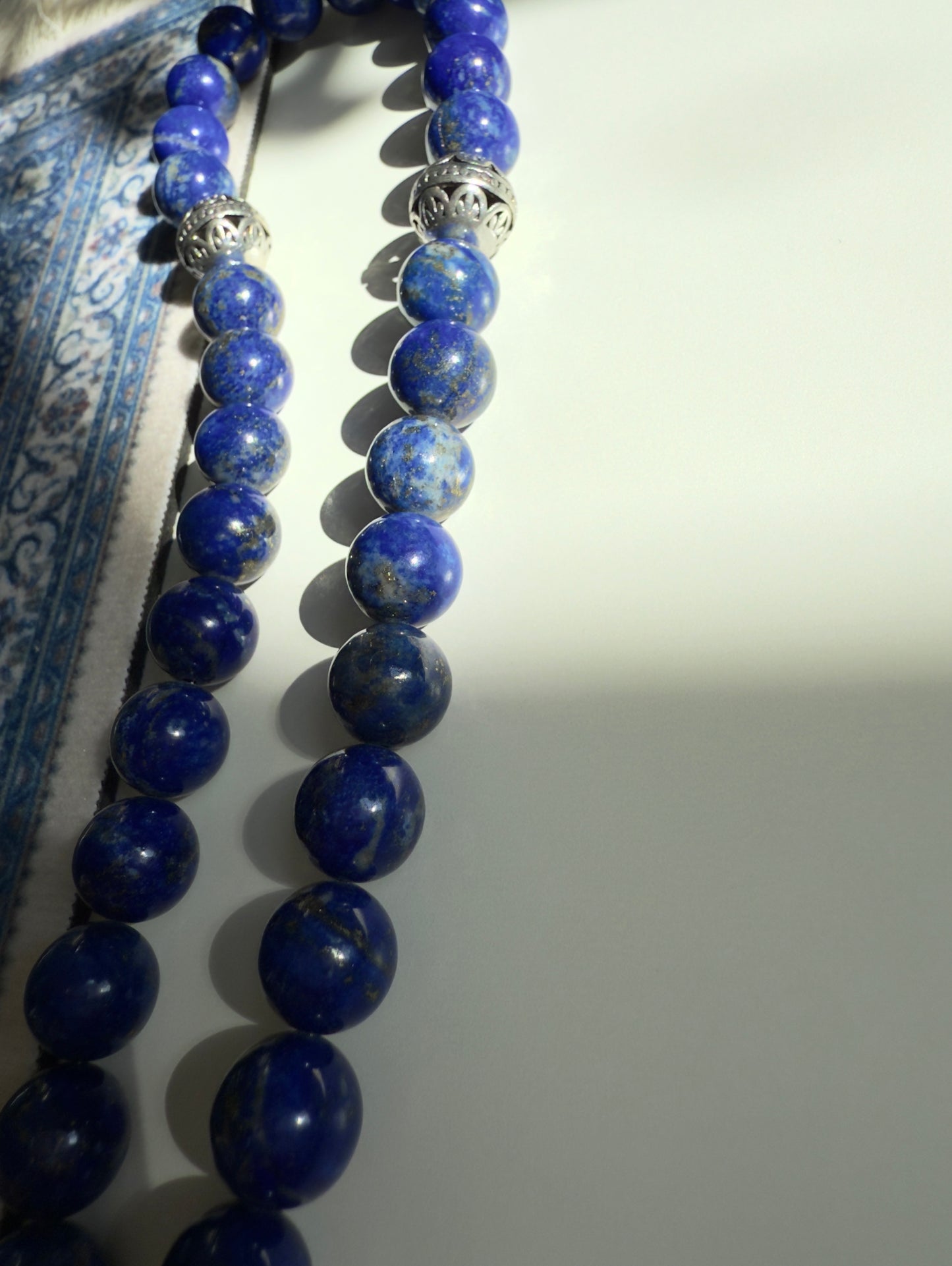 Lapis Lazuli 33-Bead Misbaha 10mm Bead Size