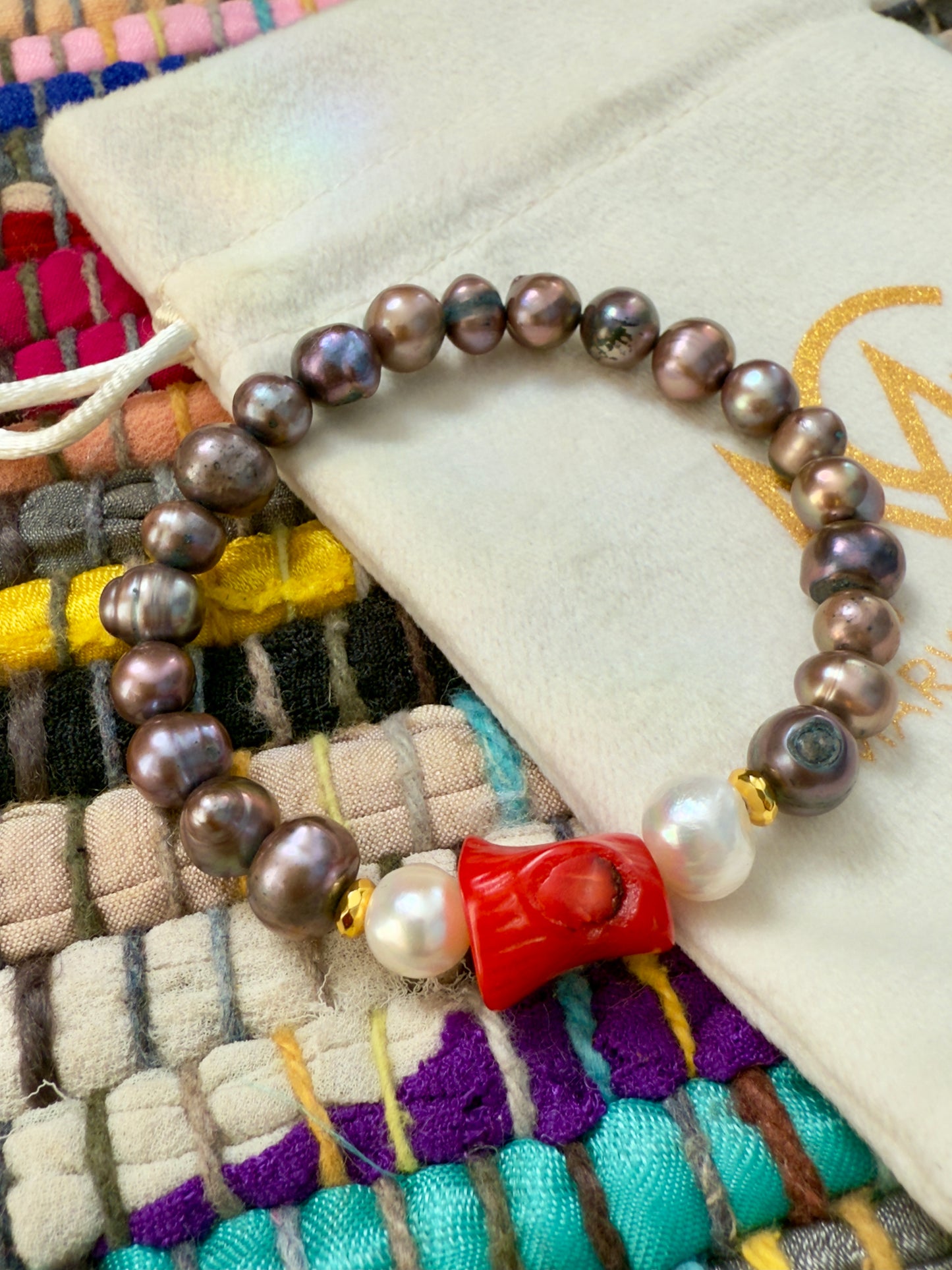 Tahitian and Freshwater Pearls - Natural Coral