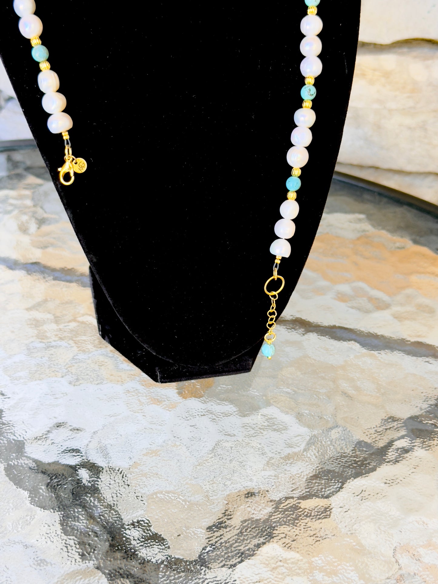 Turquoise - Freshwater Pearls Necklace