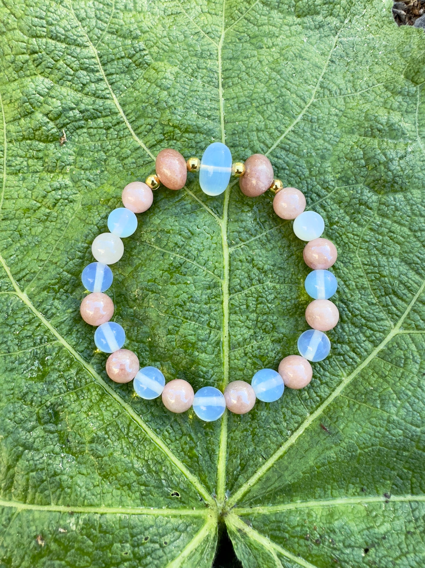 Moonstone - Sunstone Bracelet