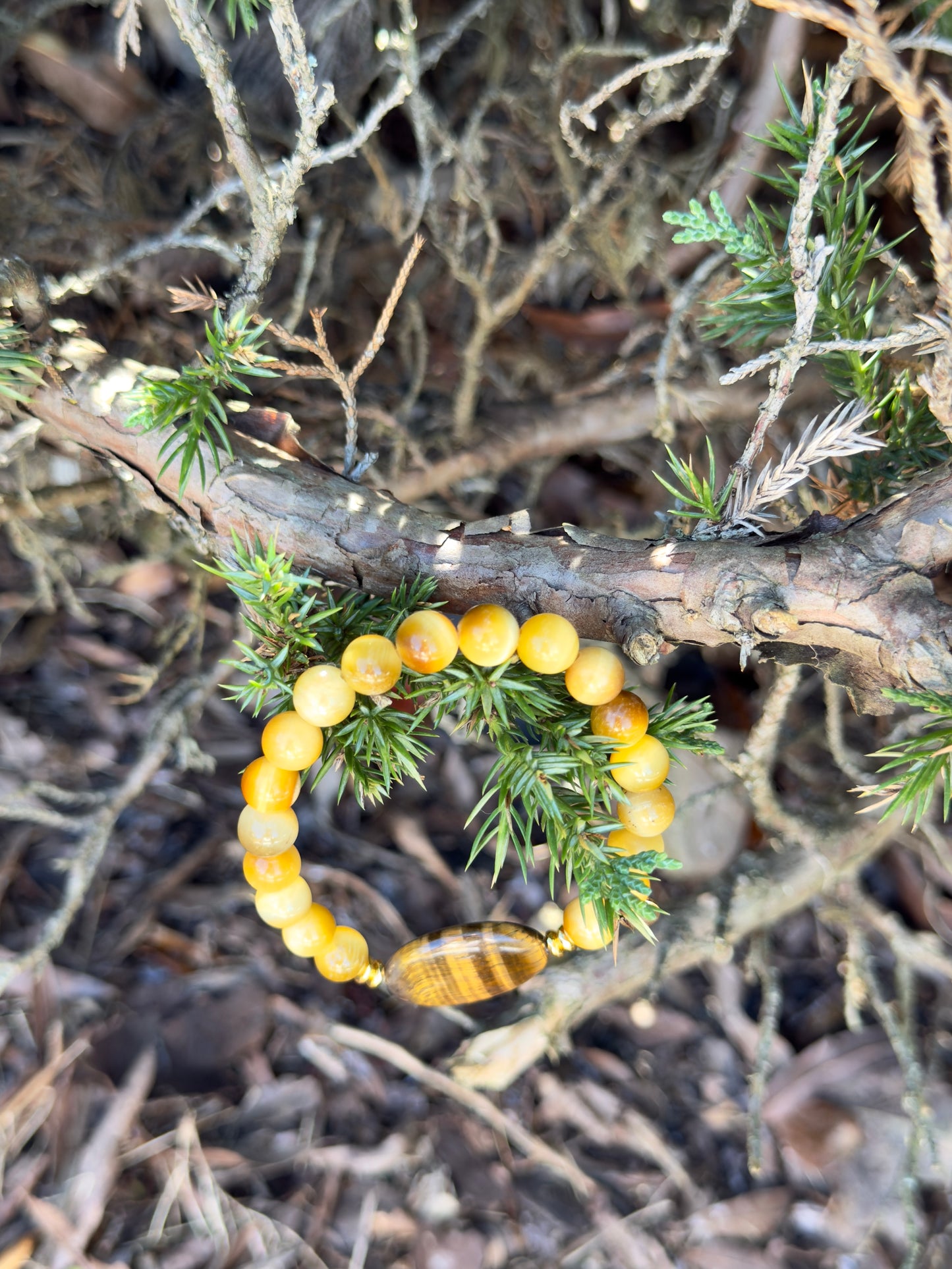 Yellow - Brown Tiger Eye Bracelet